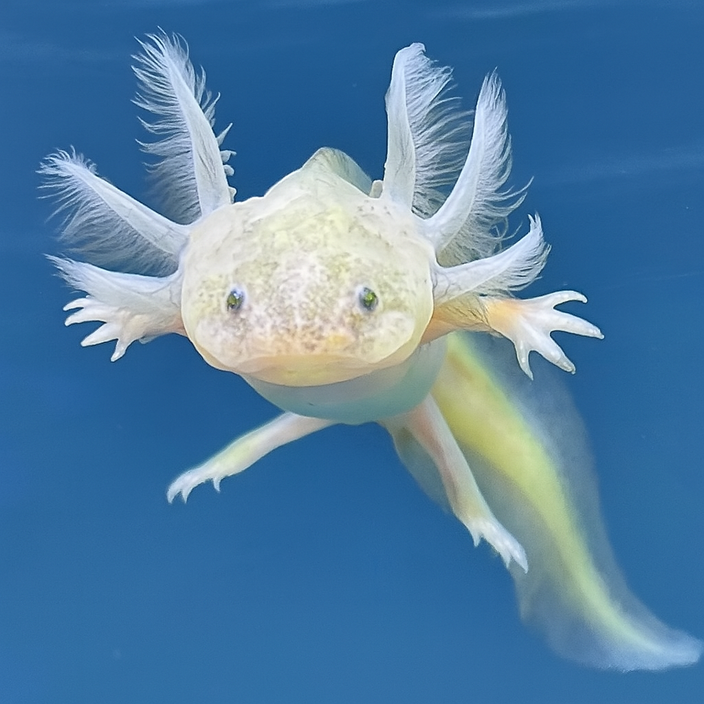 white gill axolotl