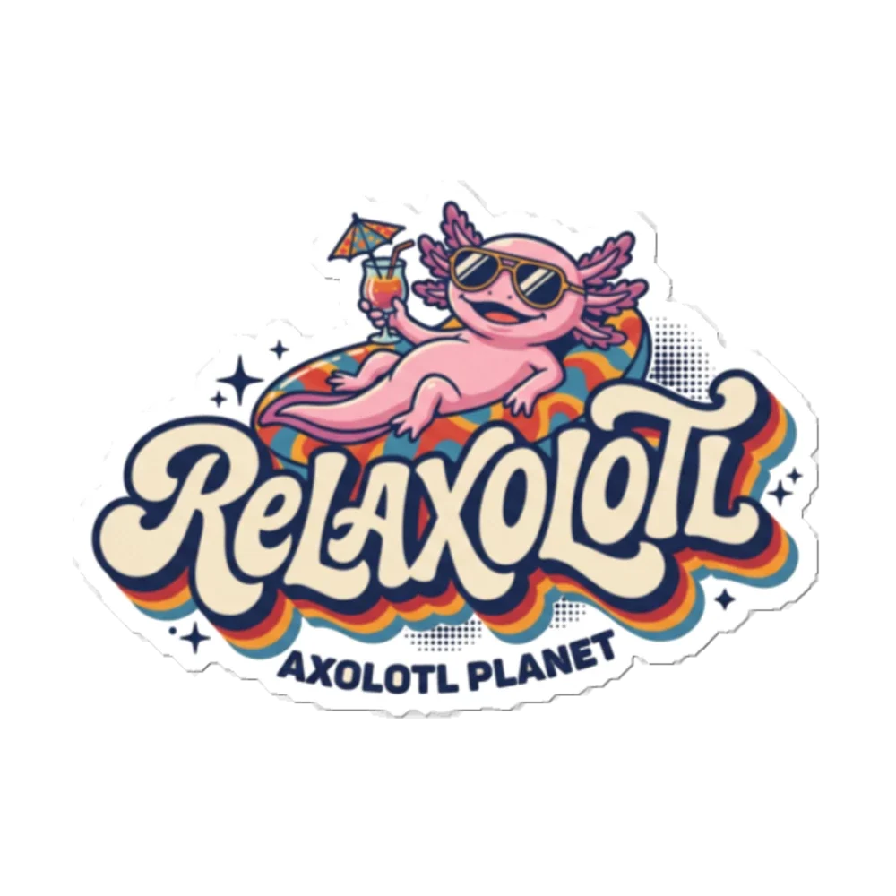 Relaxolotl - Sticker (5.5x5.5) product image