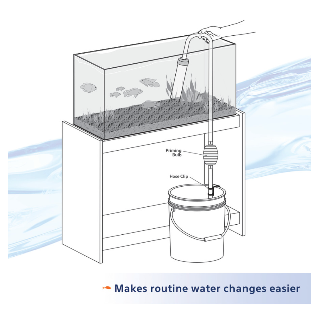 Aqueon Aquarium Siphon Vacuum Gravel Cleaner with Bulb