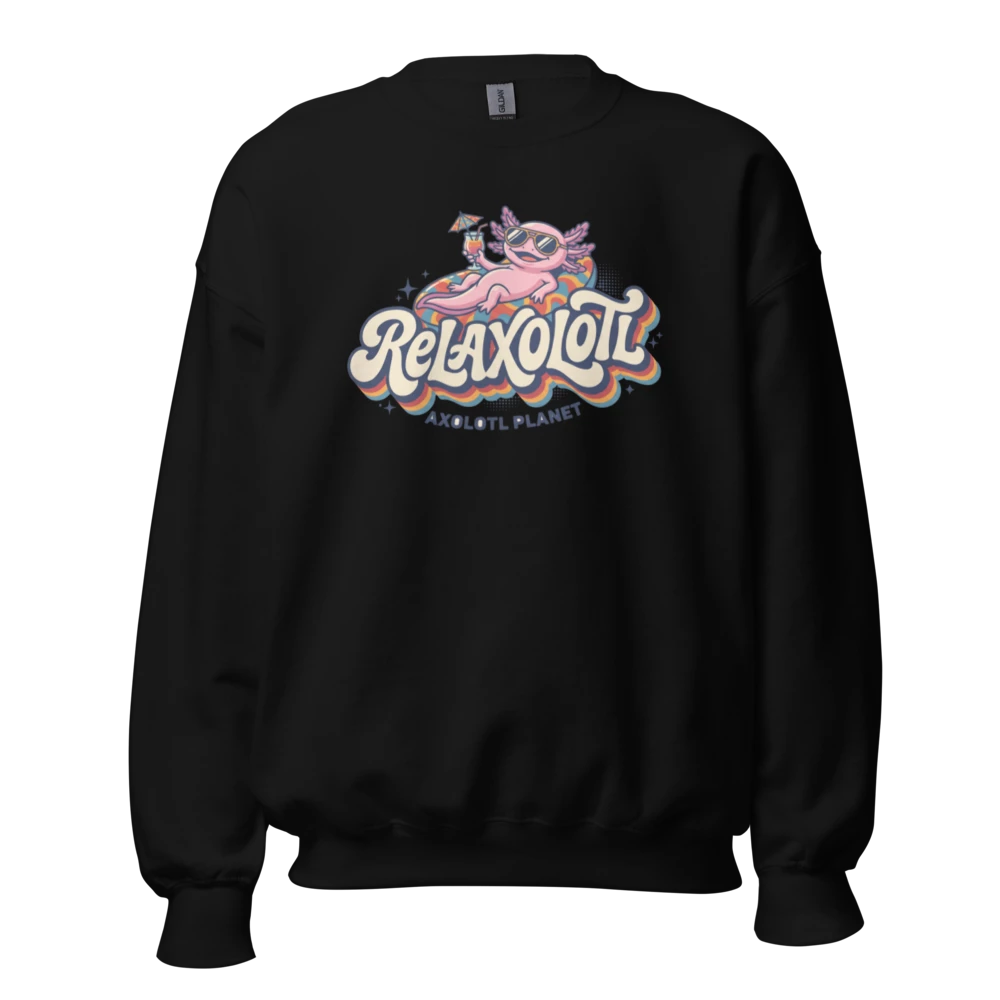 Relaxolotl axolotl Sweatshirt mockup