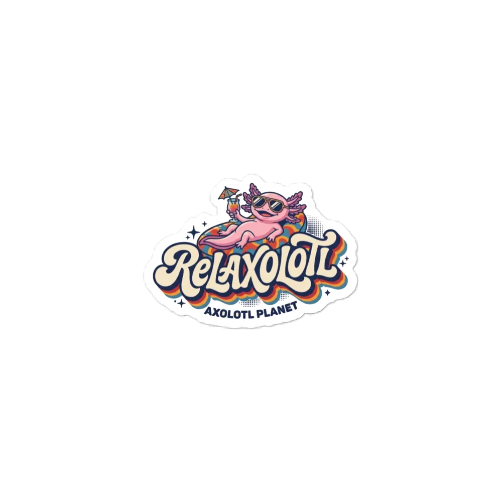 Relaxolotl - Sticker (3x3) product image