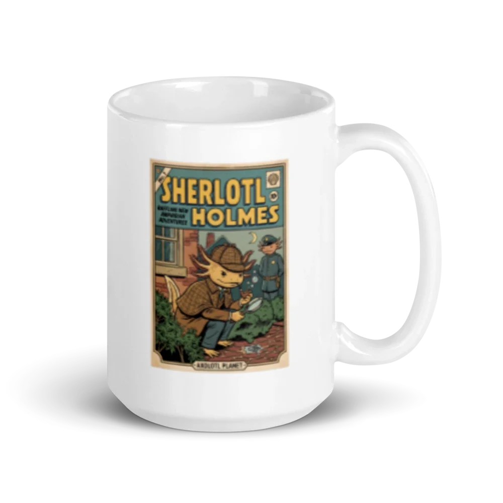 Sherlotl Holmes Comic Card - Mug (15 oz) product image