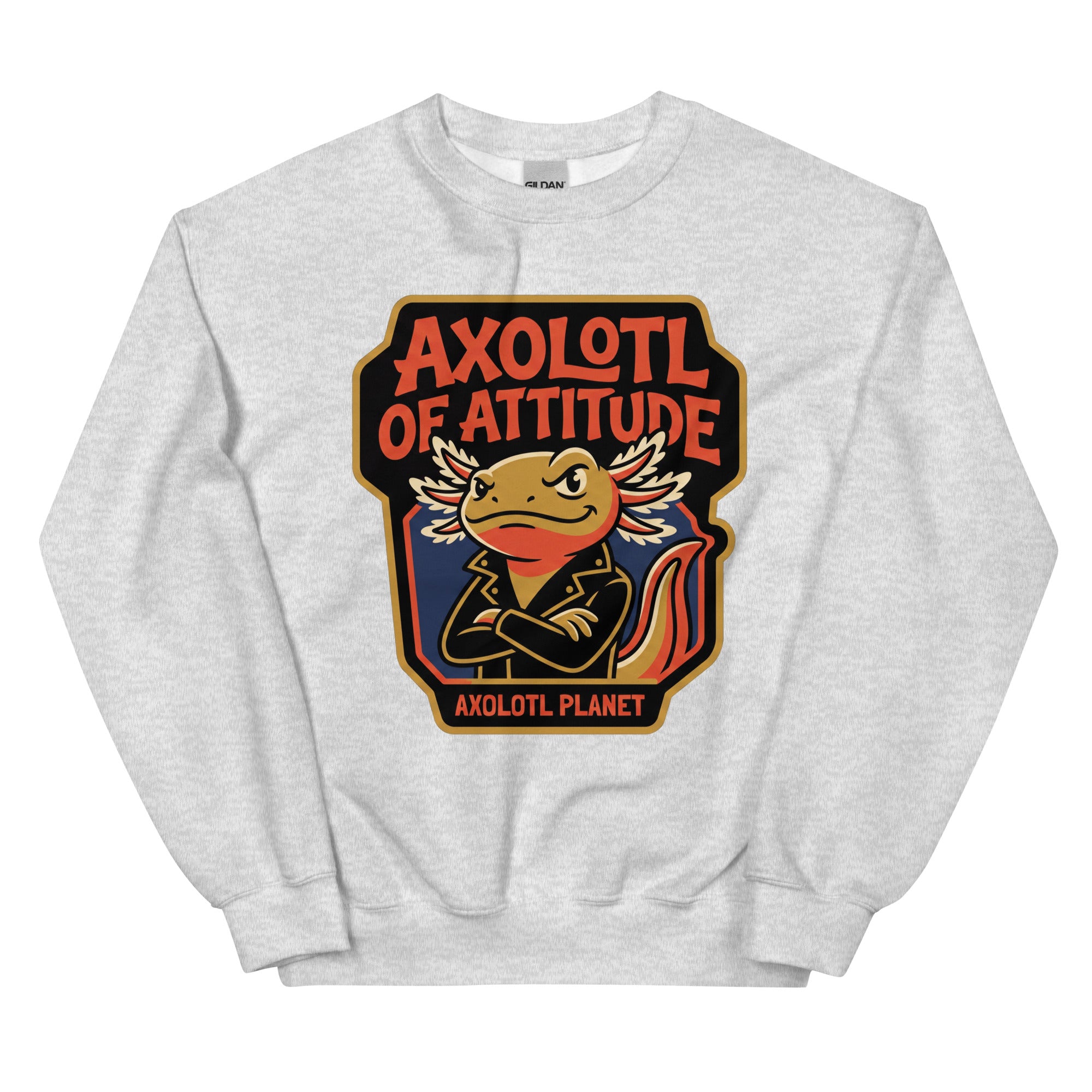 Axolotl of Attitude axolotl Sweatshirt mockup