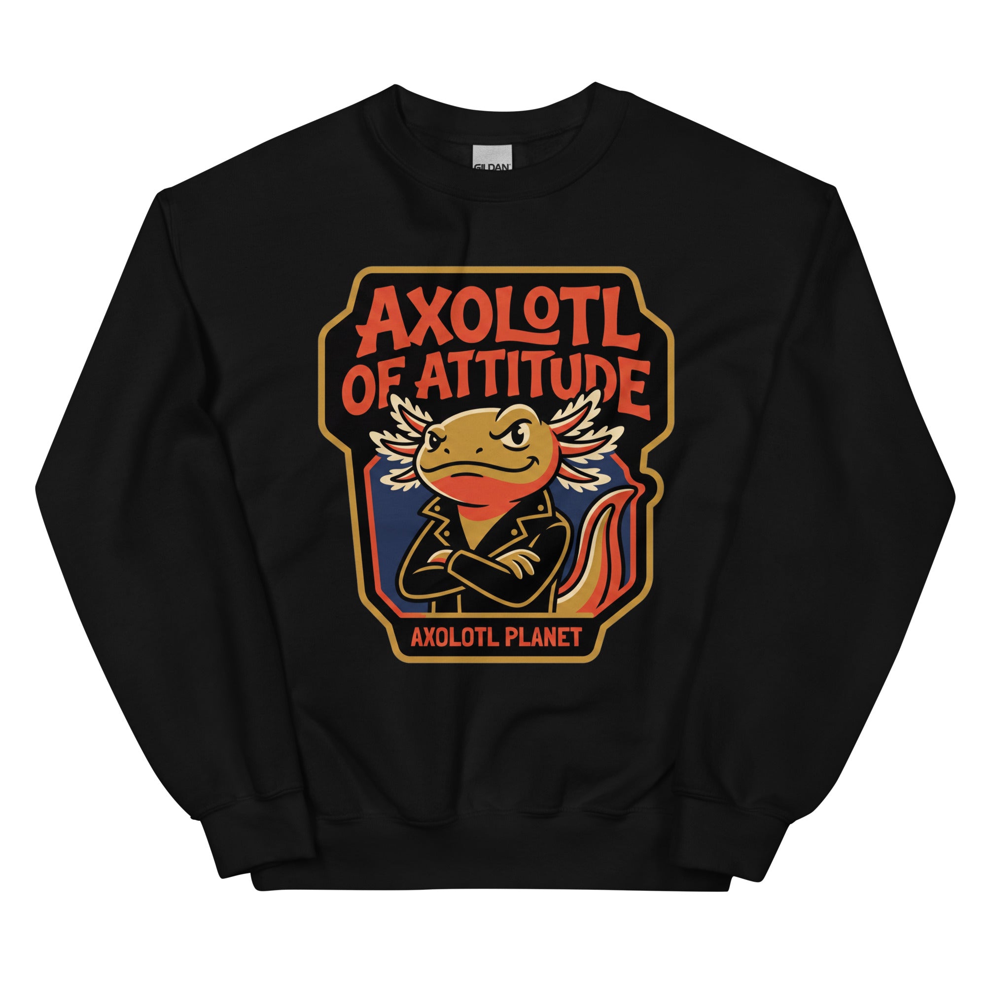 Axolotl of Attitude axolotl Sweatshirt mockup