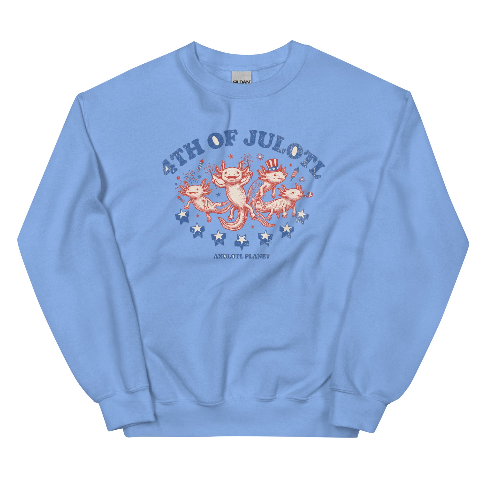 4th of Julotl Parade axolotl Sweatshirt mockup