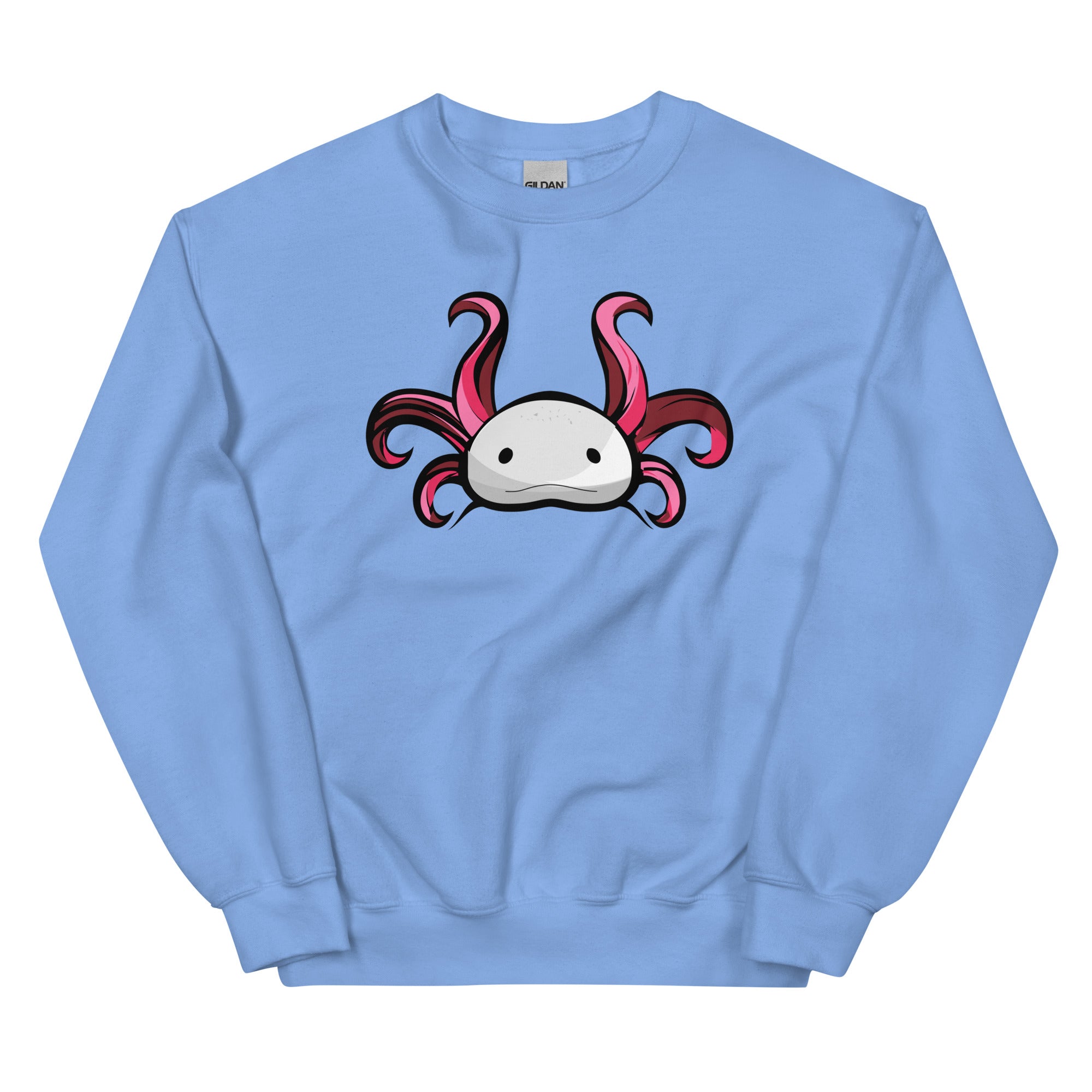 Axolotl Planet Logo Mark axolotl Sweatshirt mockup