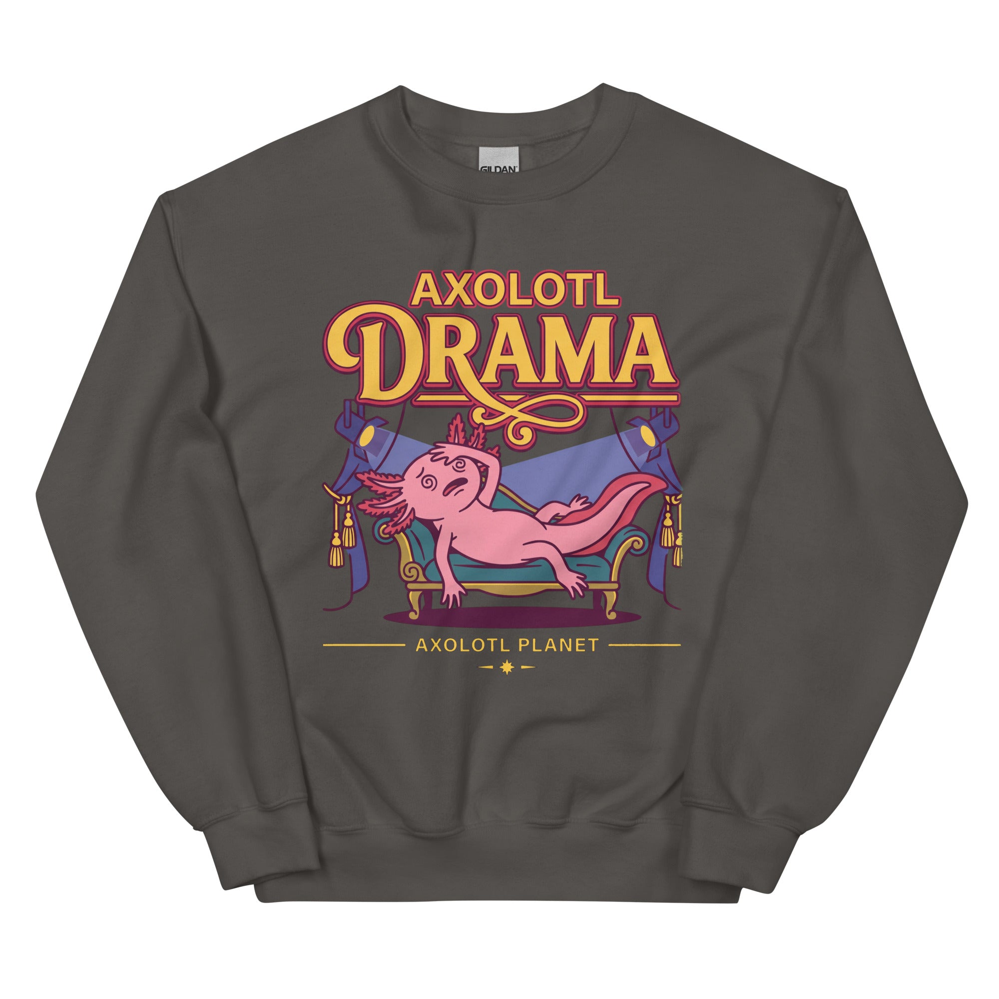 Axolotl Drama axolotl Sweatshirt mockup