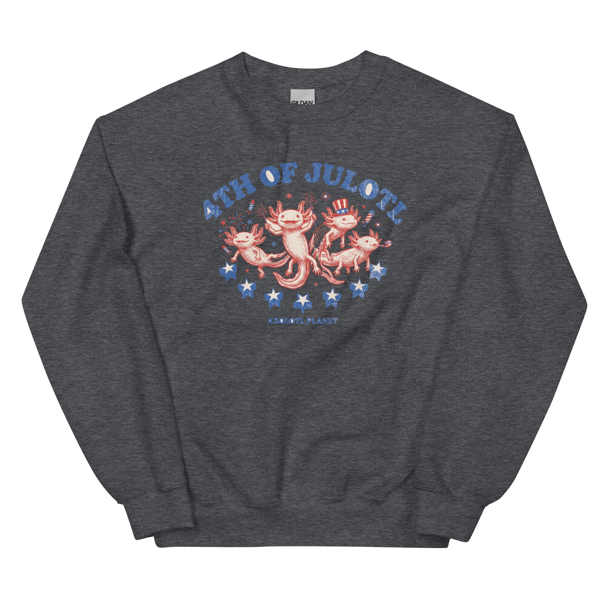 4th of Julotl Parade axolotl Sweatshirt mockup