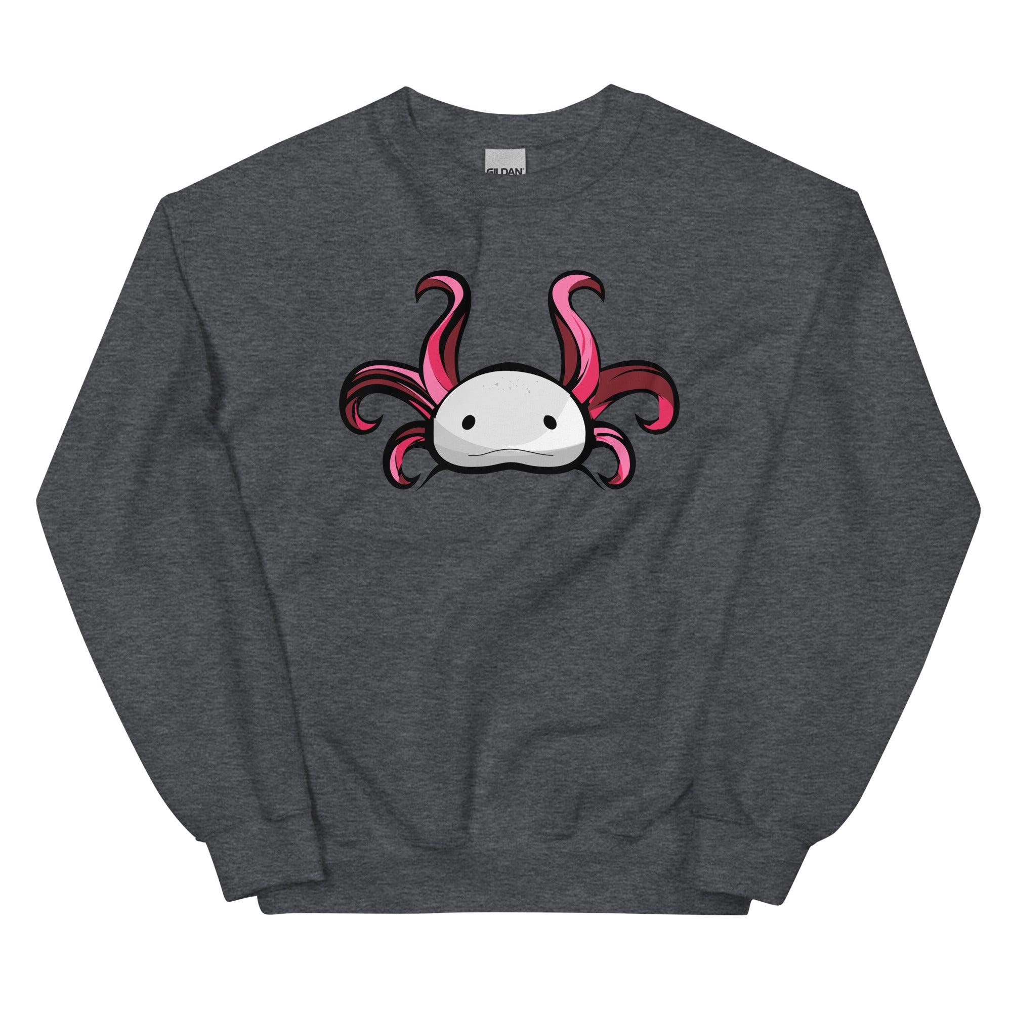 Axolotl Planet Logo Mark axolotl Sweatshirt mockup