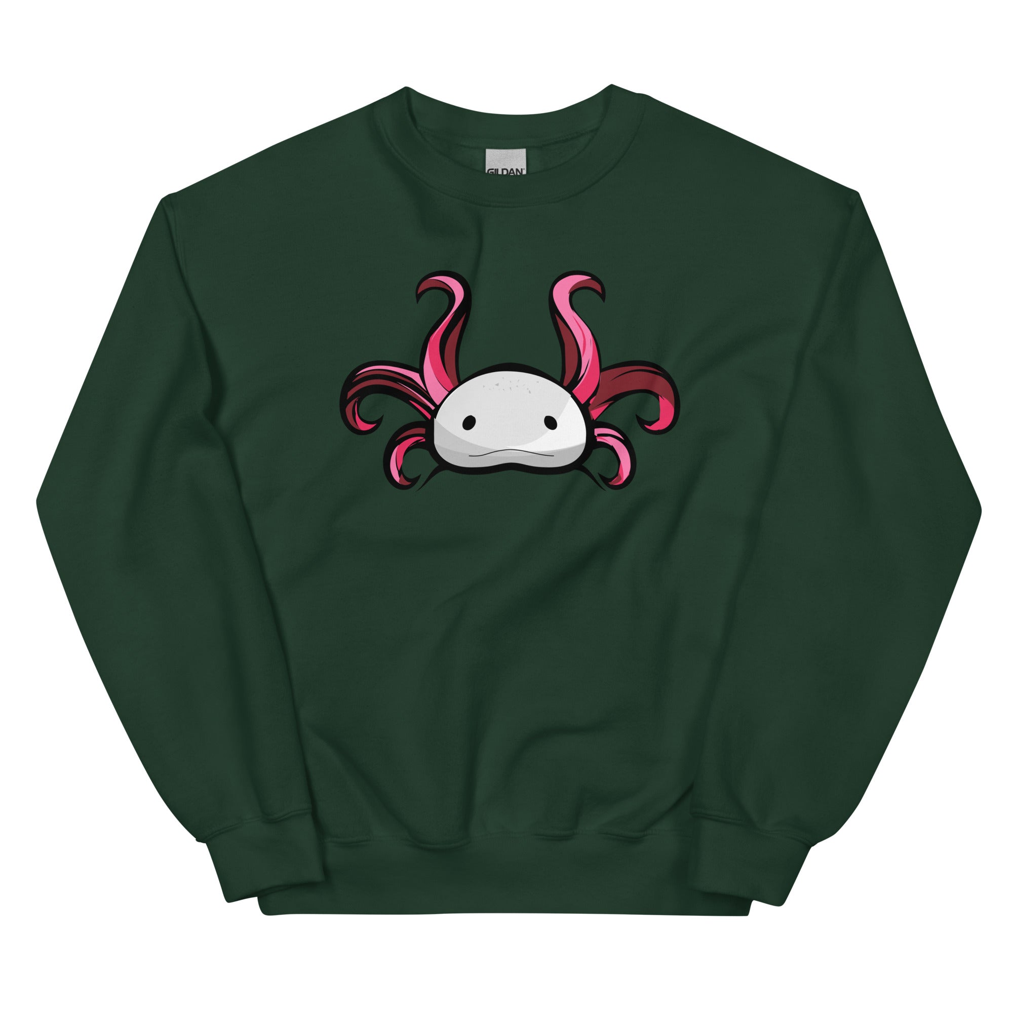 Axolotl Planet Logo Mark axolotl Sweatshirt mockup