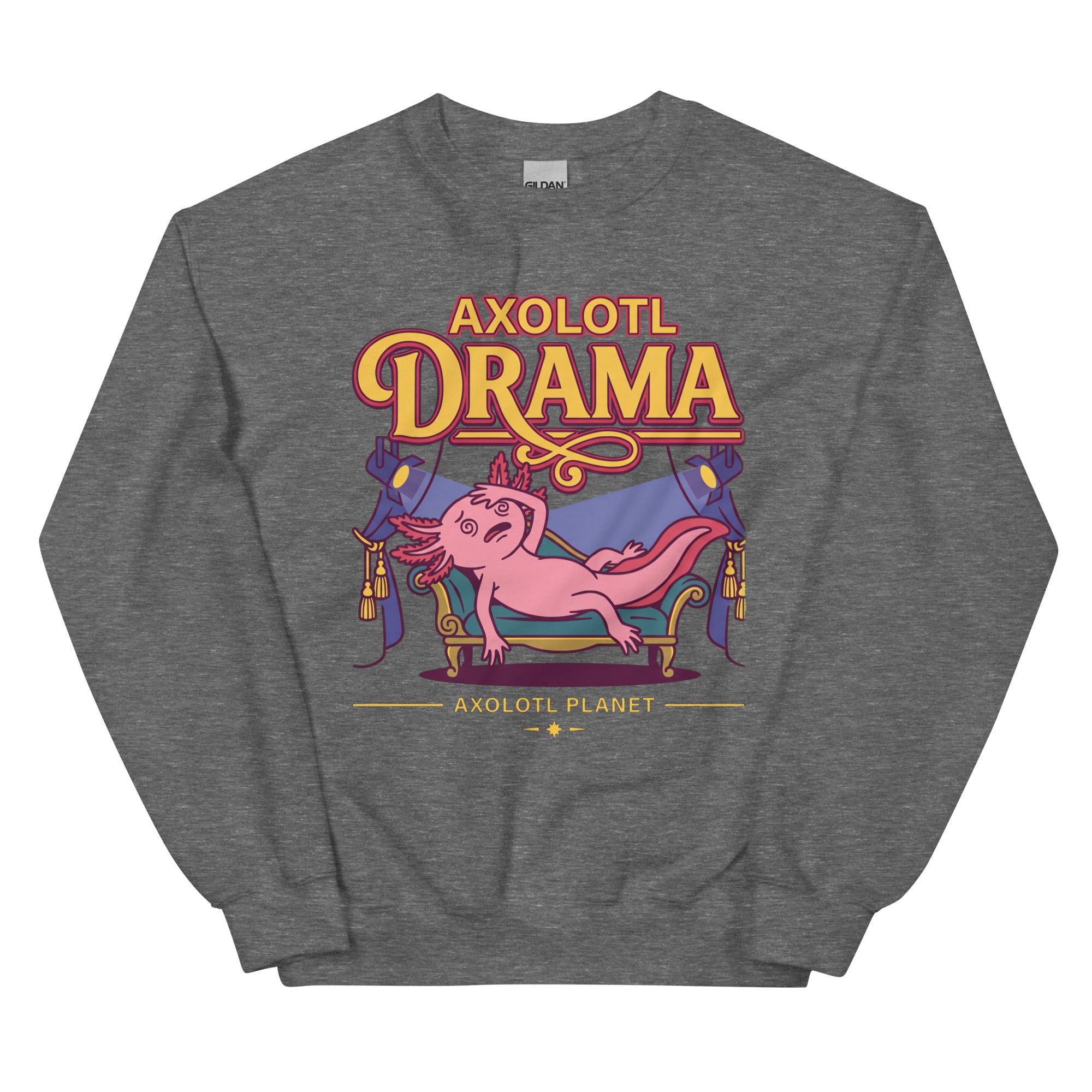 Axolotl Drama axolotl Sweatshirt mockup