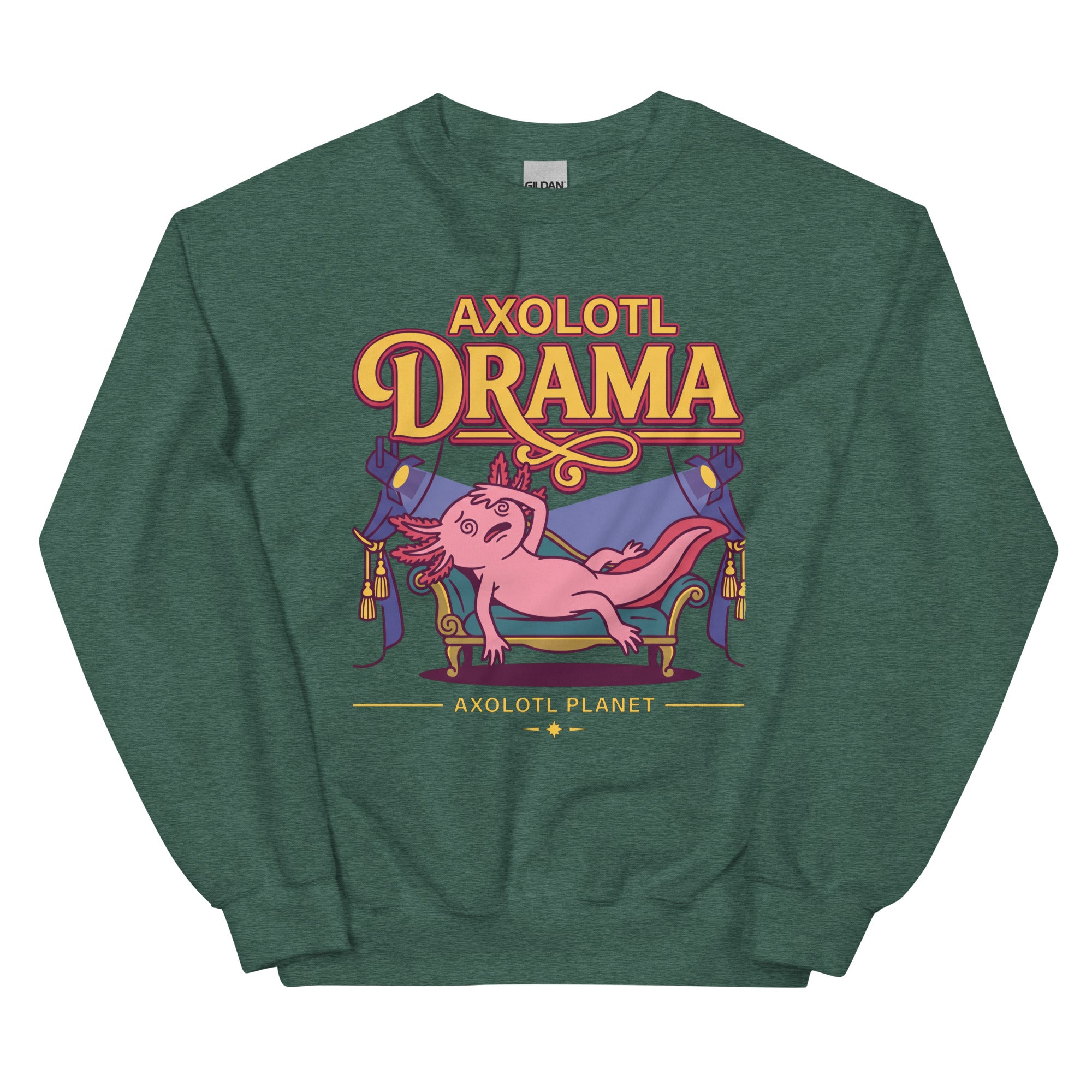 Axolotl Drama axolotl Sweatshirt mockup