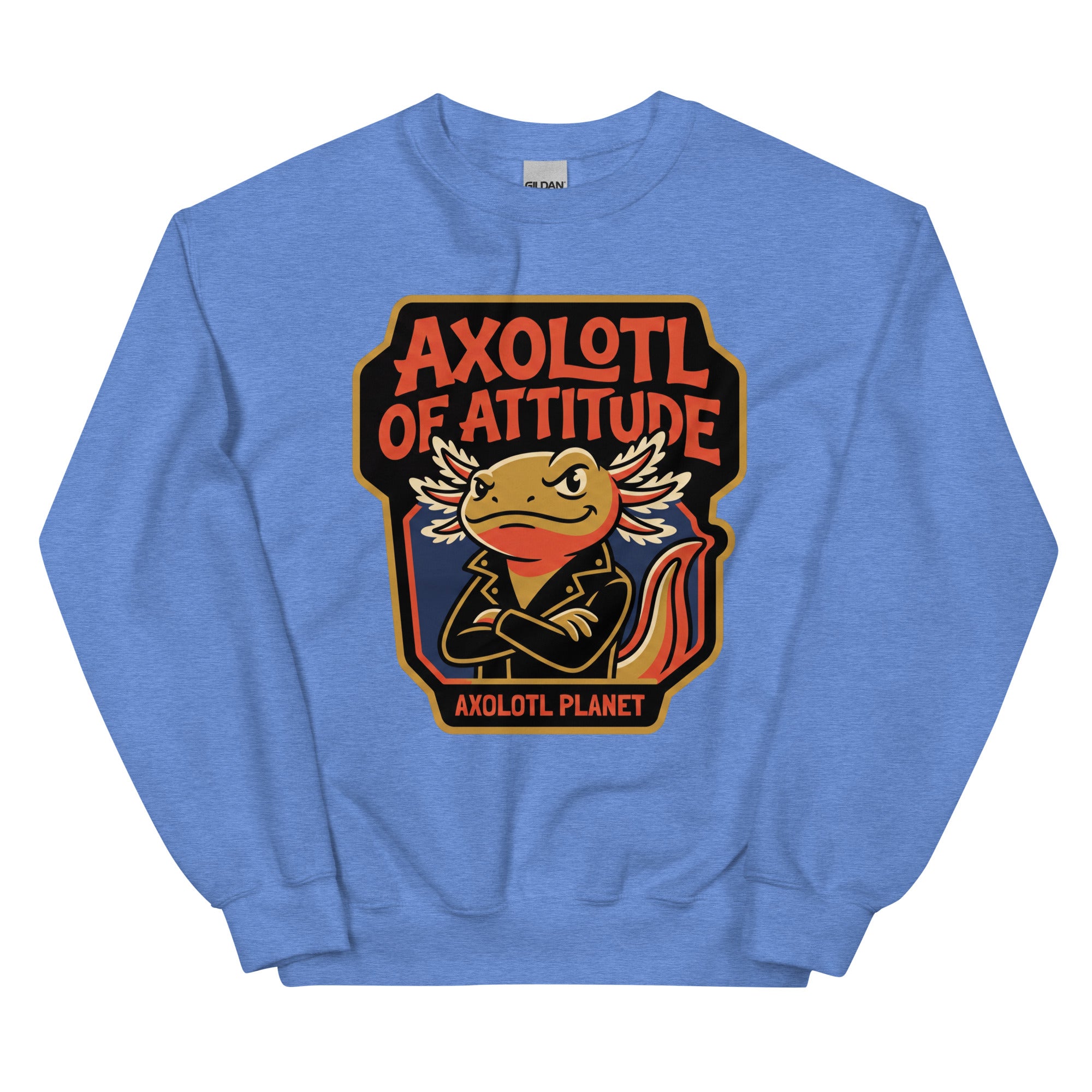 Axolotl of Attitude axolotl Sweatshirt mockup