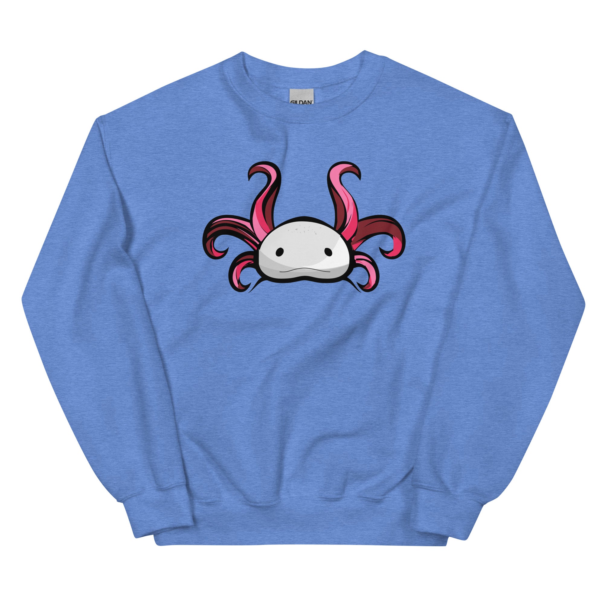 Axolotl Planet Logo Mark axolotl Sweatshirt mockup