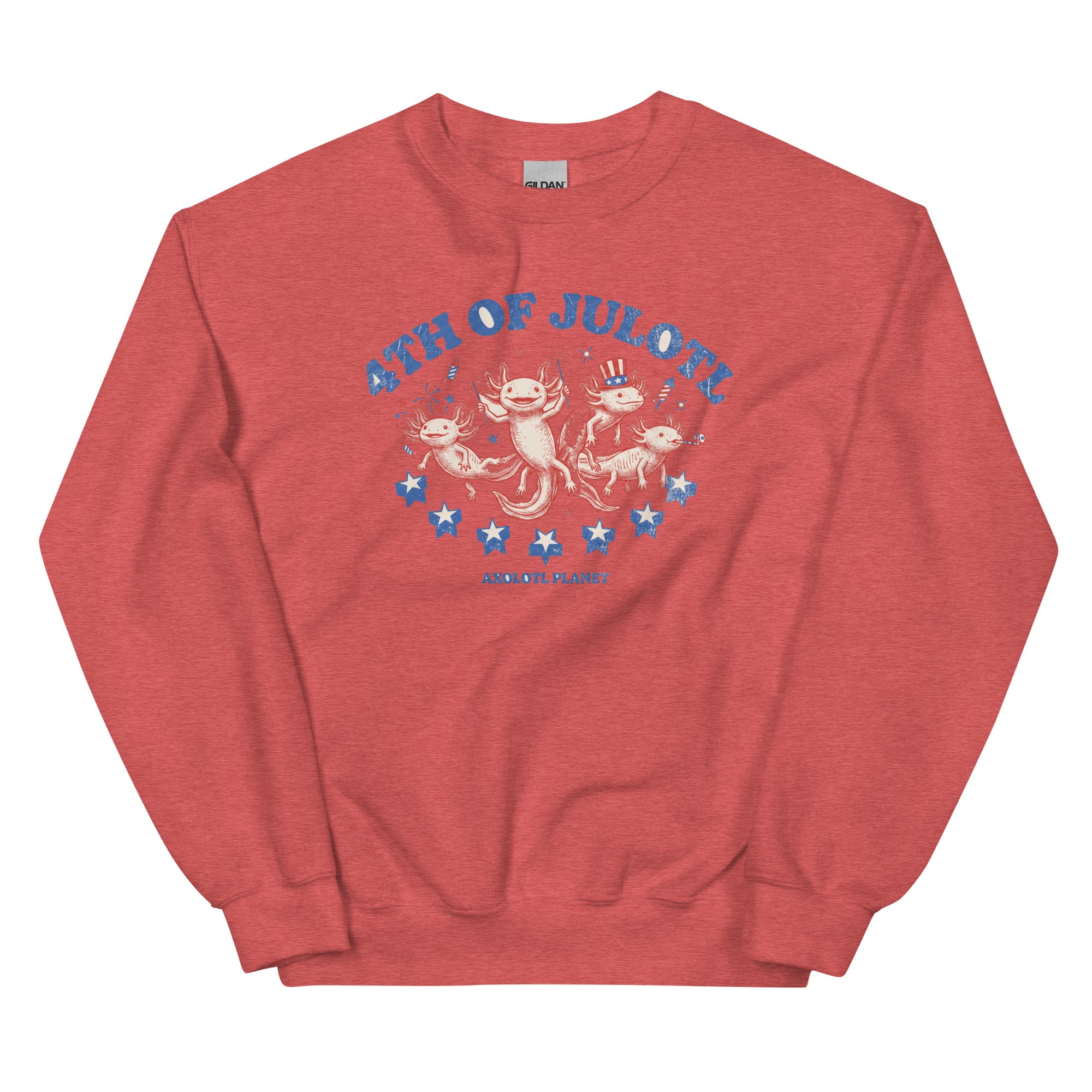 4th of Julotl Parade axolotl Sweatshirt mockup
