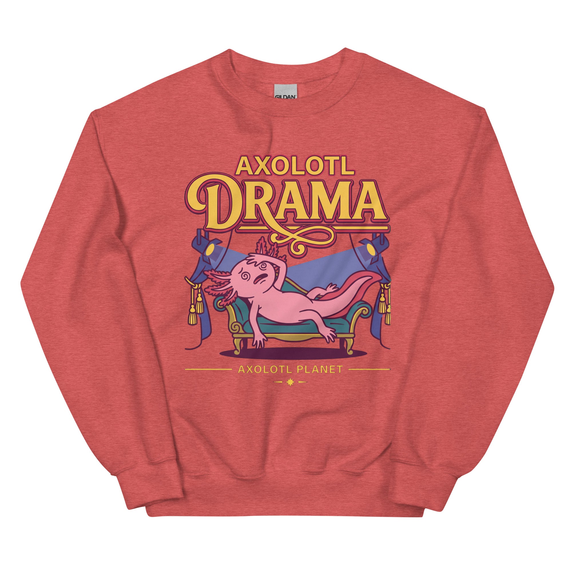 Axolotl Drama axolotl Sweatshirt mockup