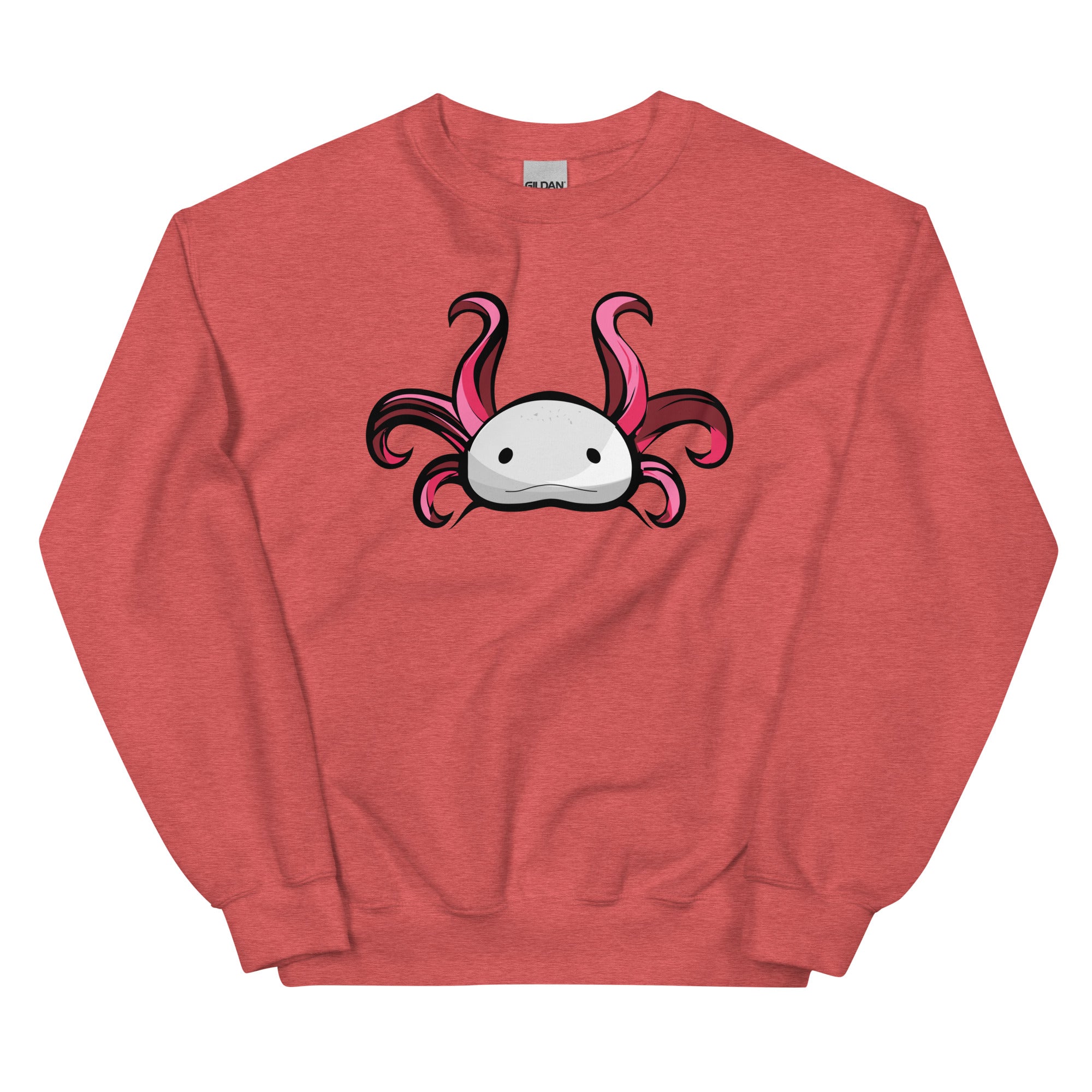 Axolotl Planet Logo Mark axolotl Sweatshirt mockup