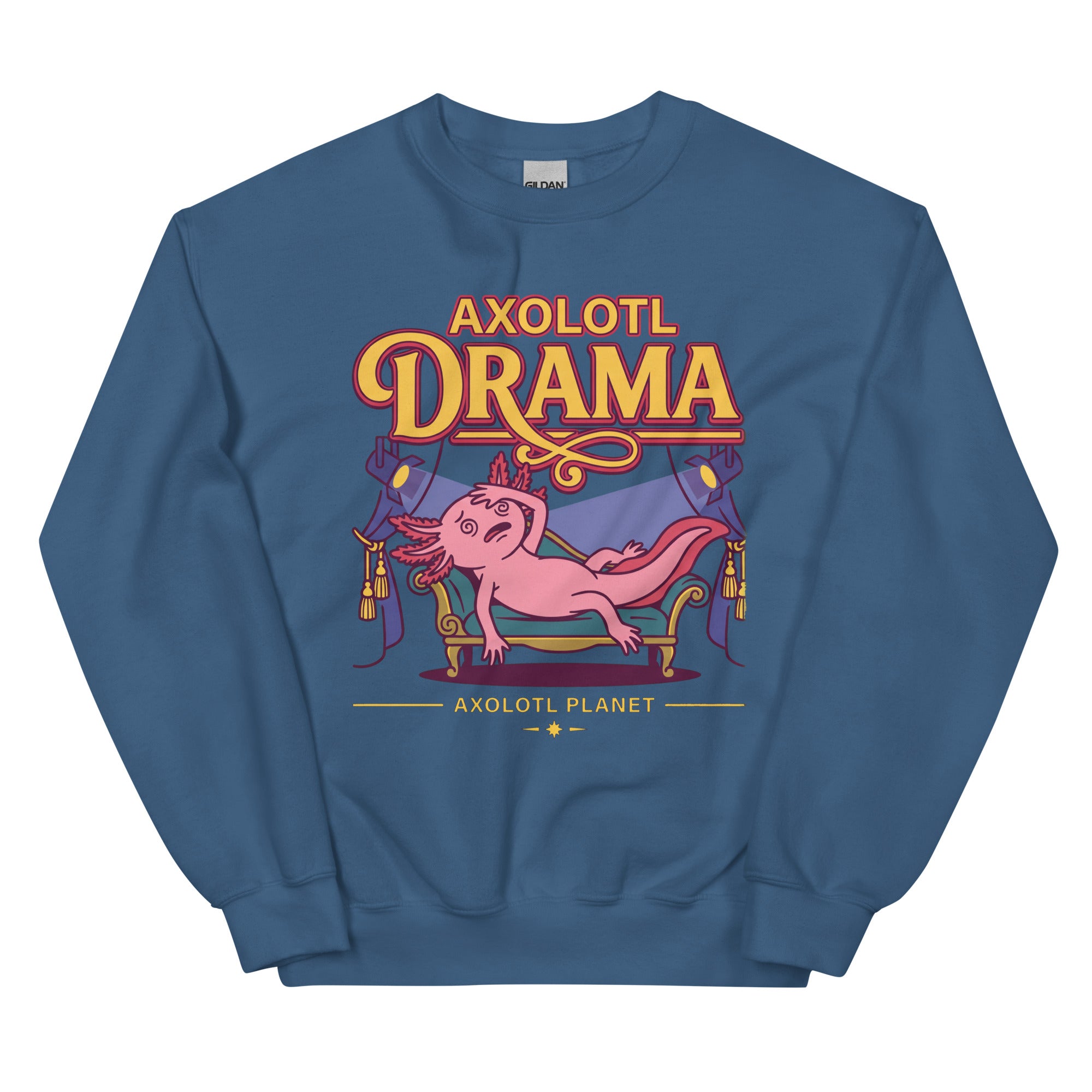 Axolotl Drama axolotl Sweatshirt mockup