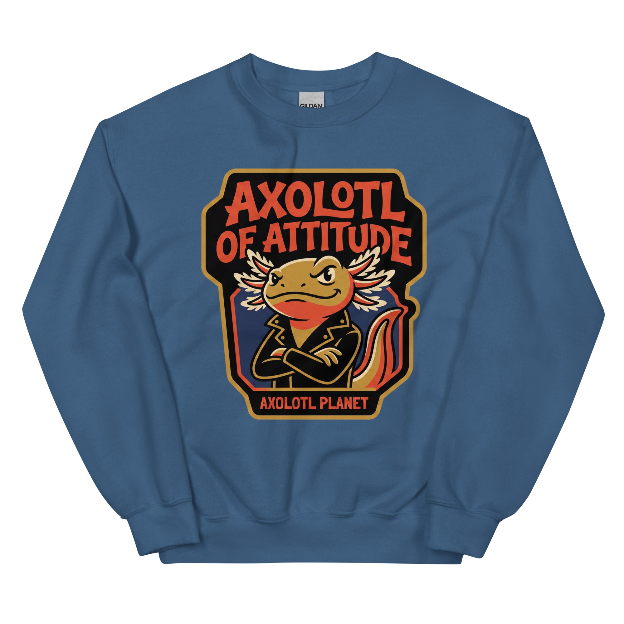 Axolotl of Attitude axolotl Sweatshirt mockup