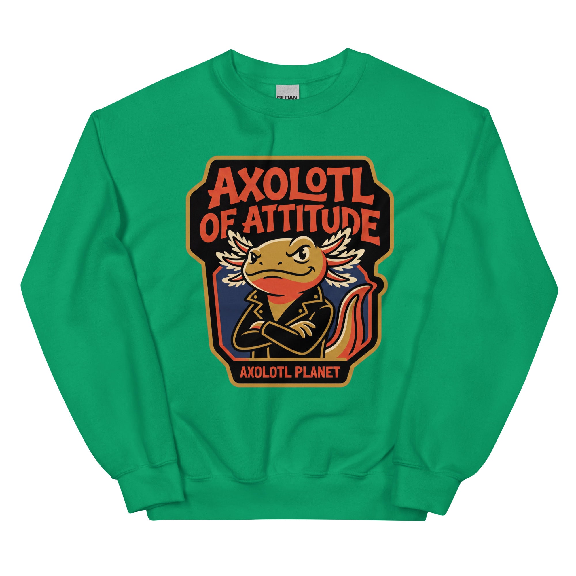 Axolotl of Attitude axolotl Sweatshirt mockup