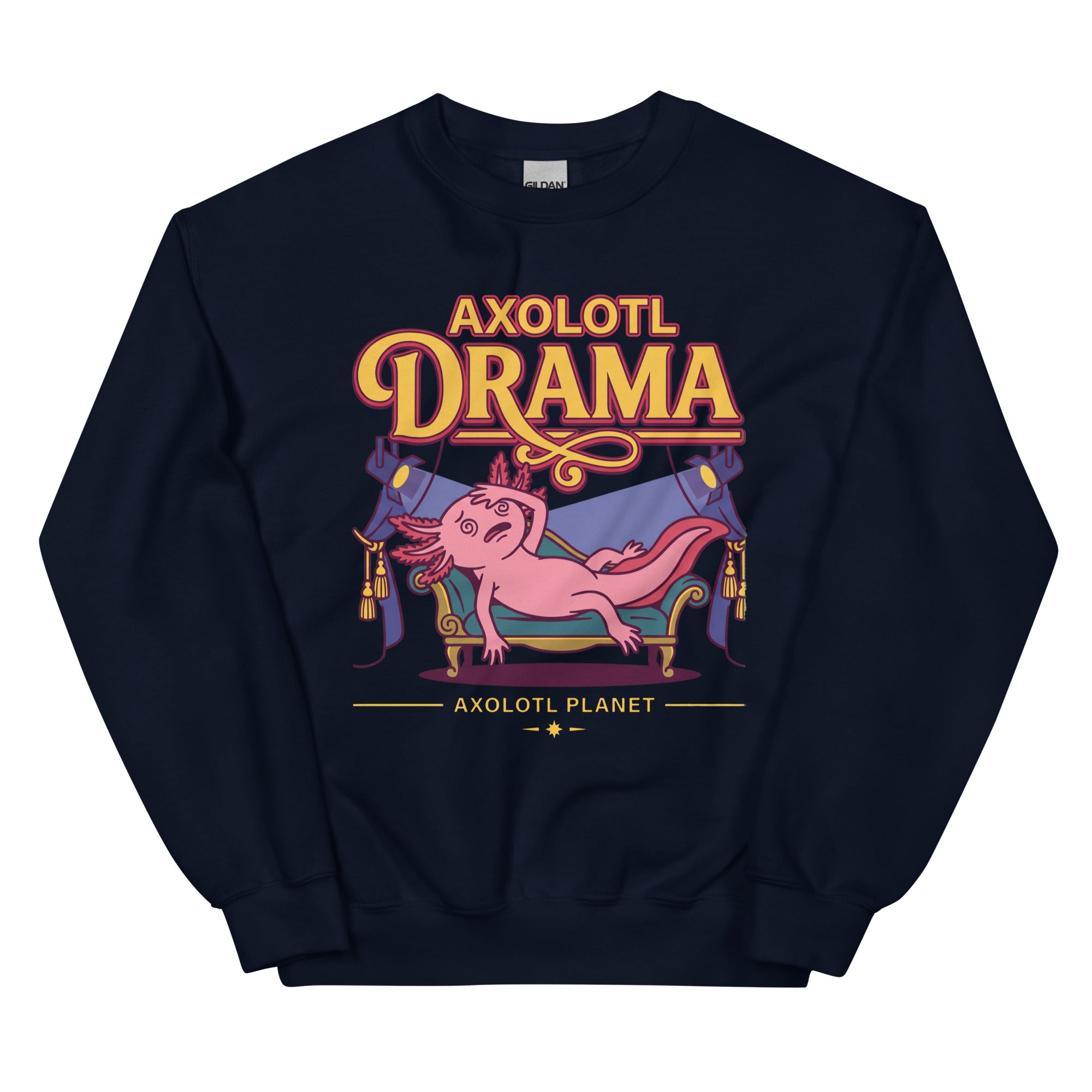 Axolotl Drama axolotl Sweatshirt mockup