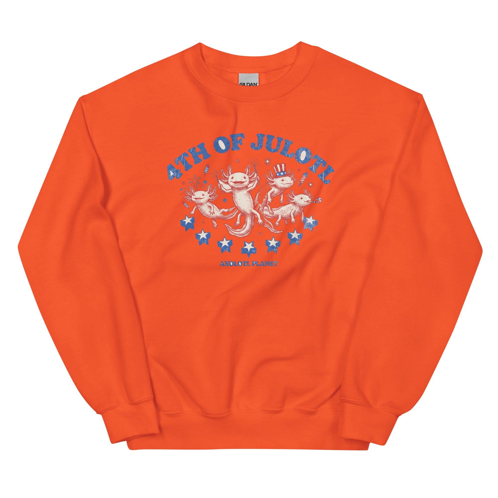4th of Julotl Parade axolotl Sweatshirt mockup