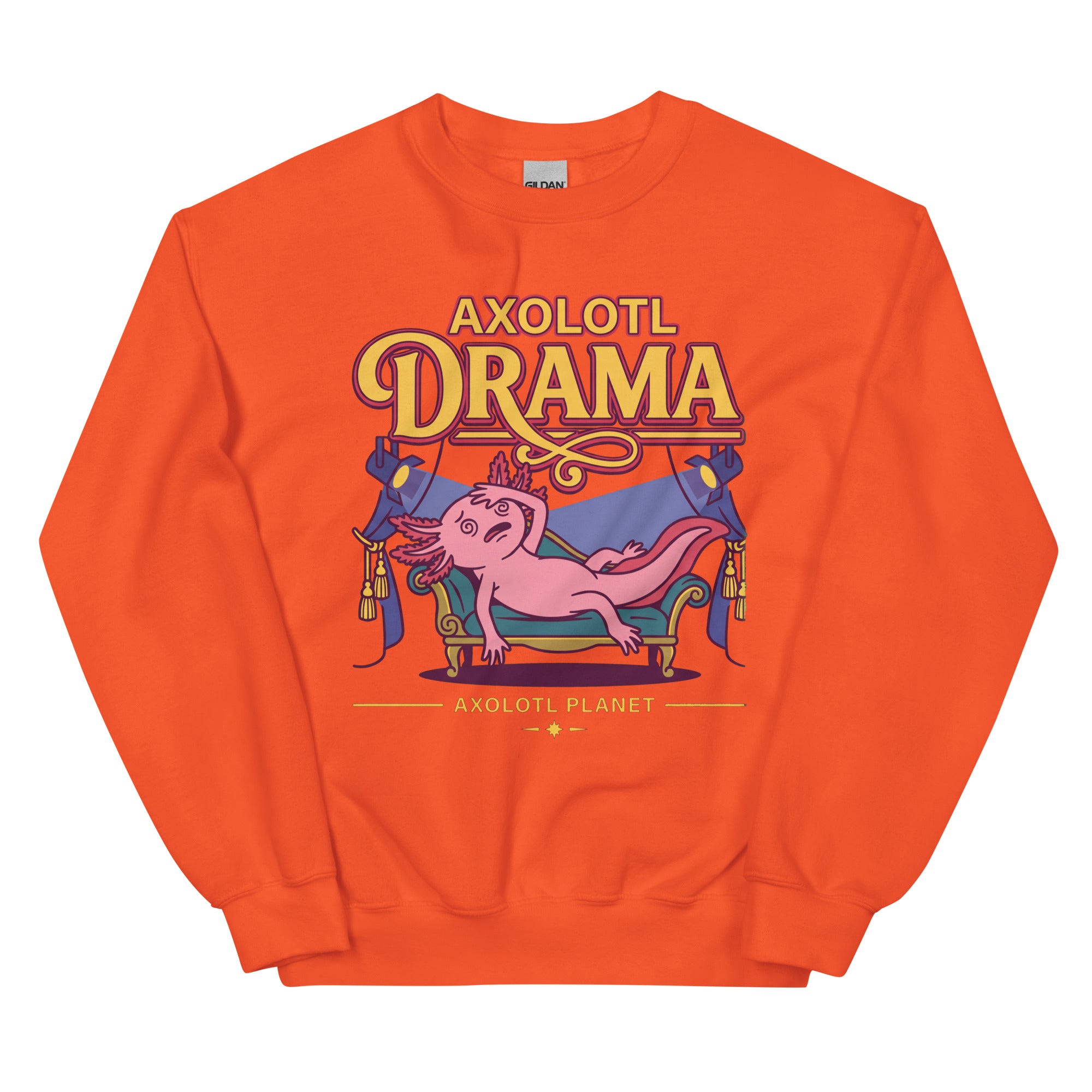 Axolotl Drama axolotl Sweatshirt mockup