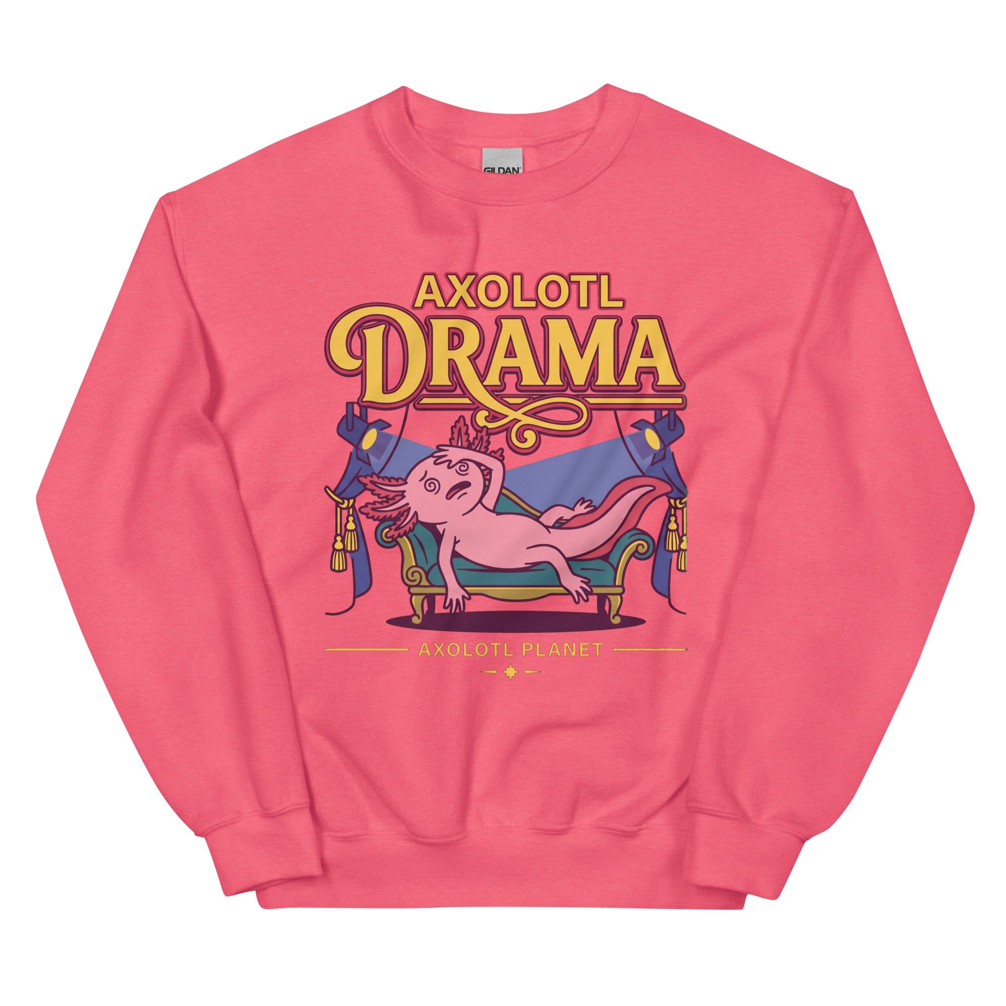 Axolotl Drama axolotl Sweatshirt mockup