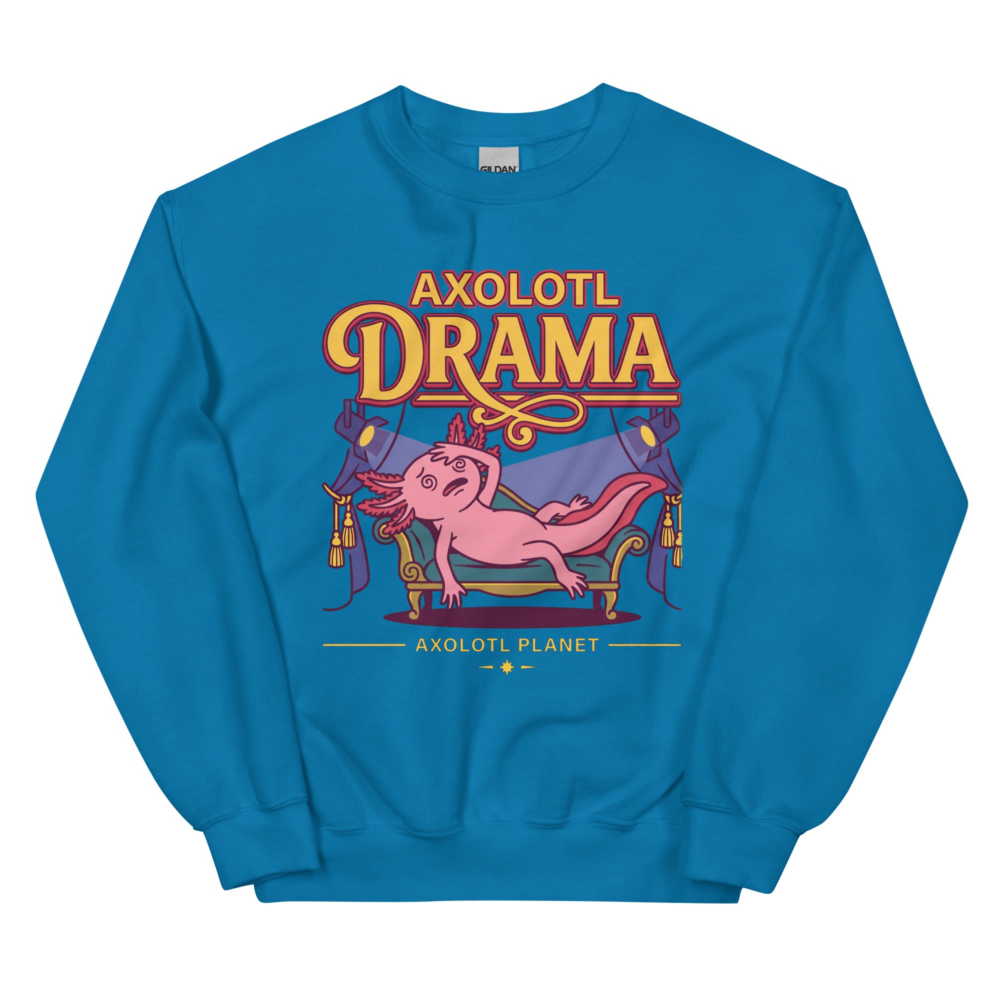 Axolotl Drama axolotl Sweatshirt mockup