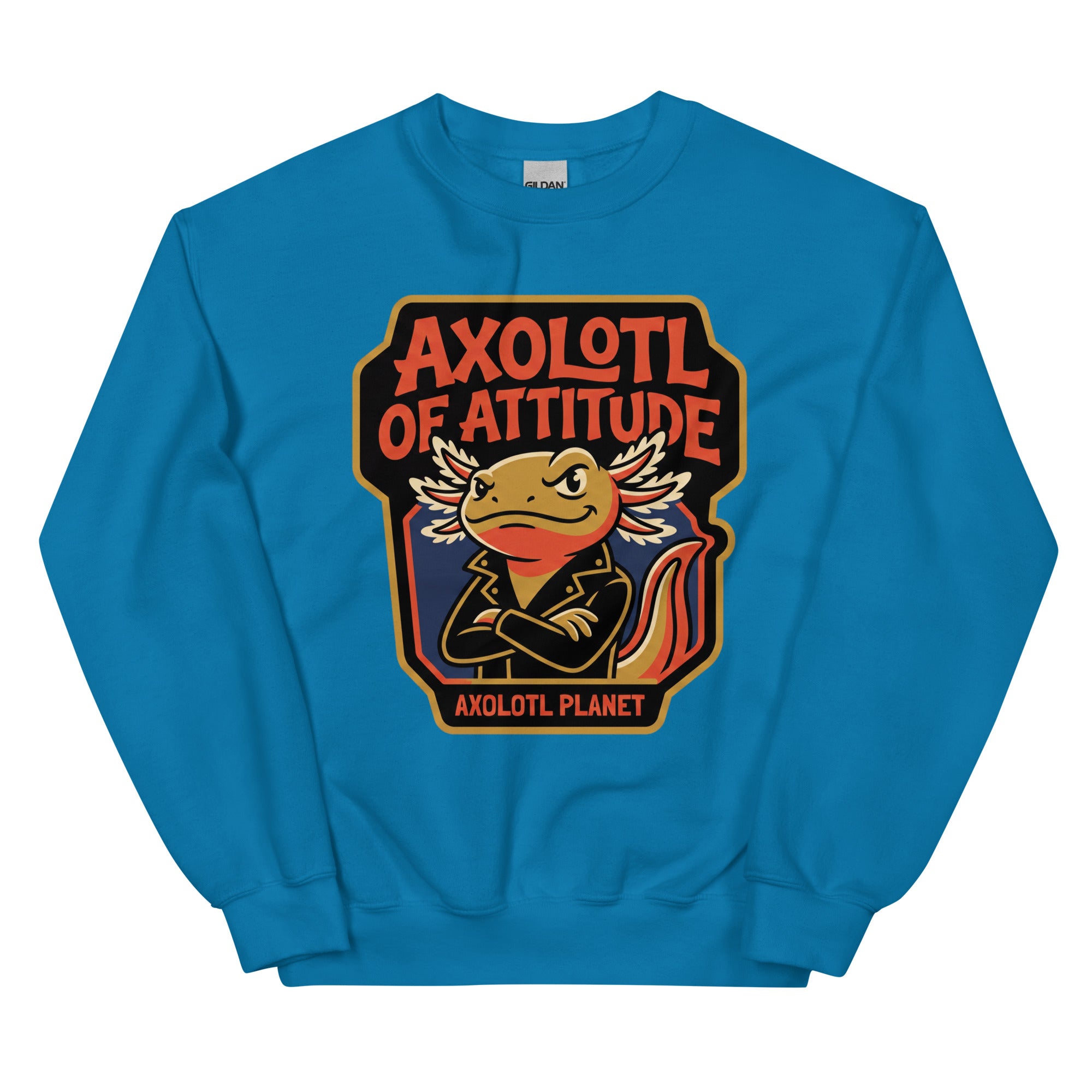 Axolotl of Attitude axolotl Sweatshirt mockup