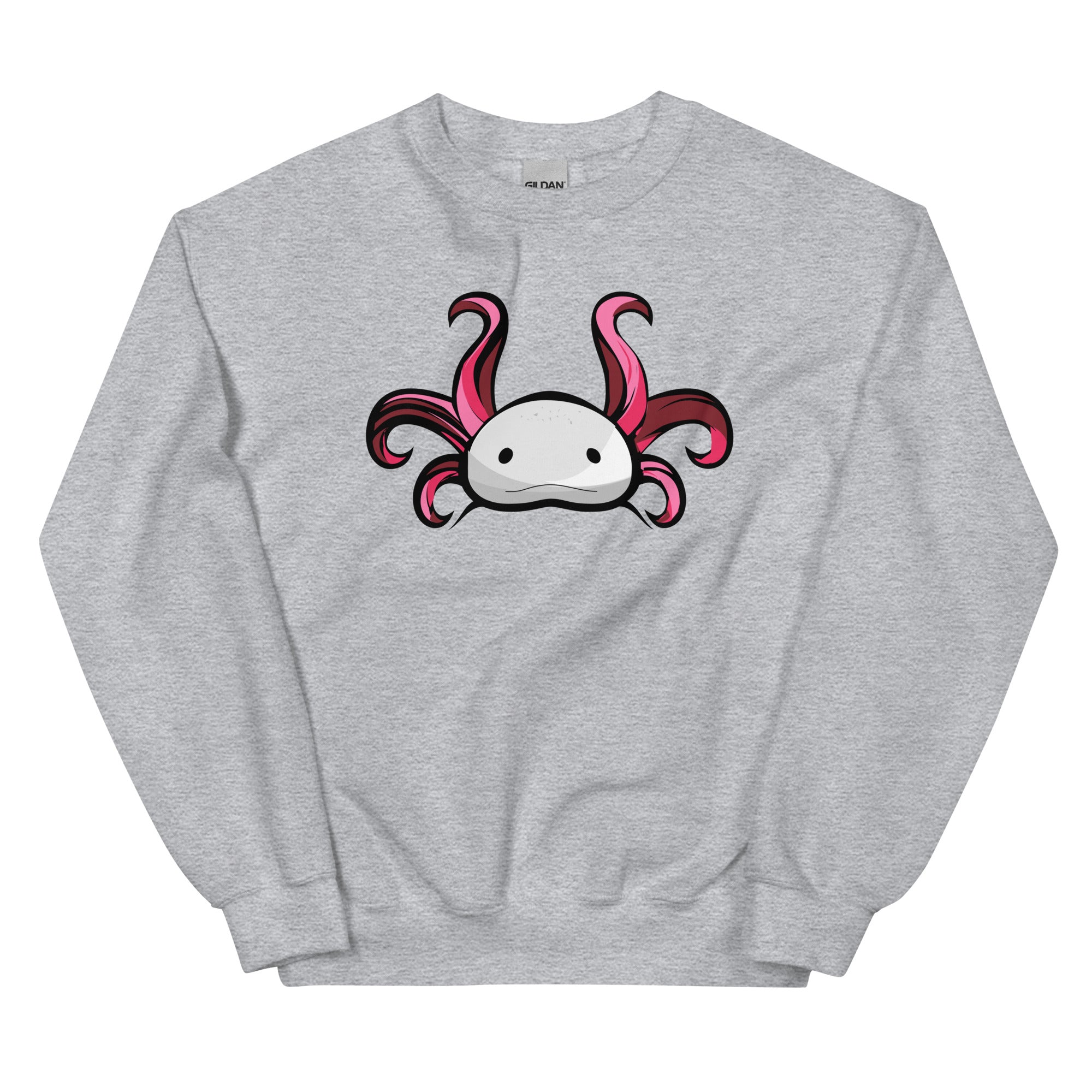 Axolotl Planet Logo Mark axolotl Sweatshirt mockup