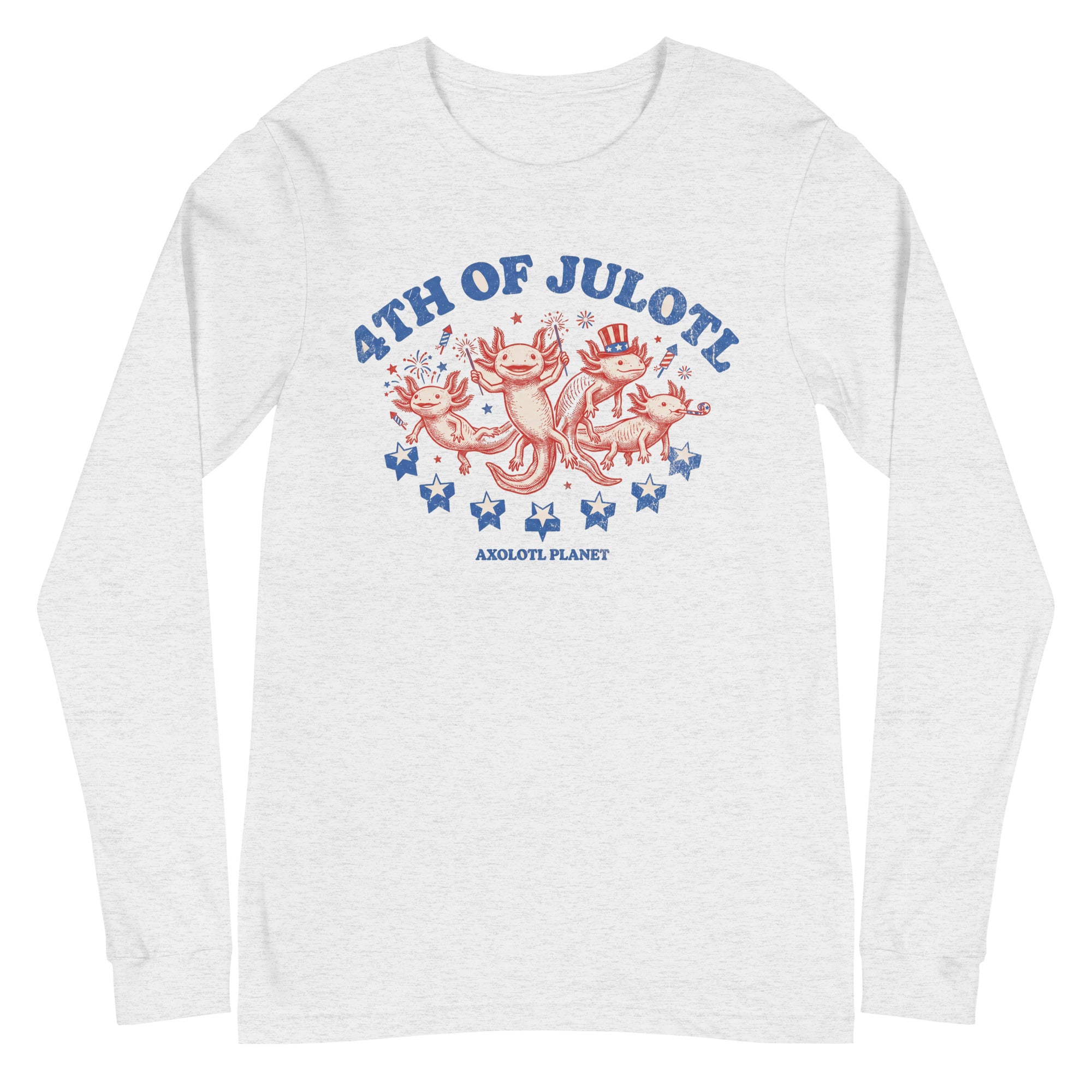 4th of Julotl Parade axolotl Long Sleeve Tee mockup