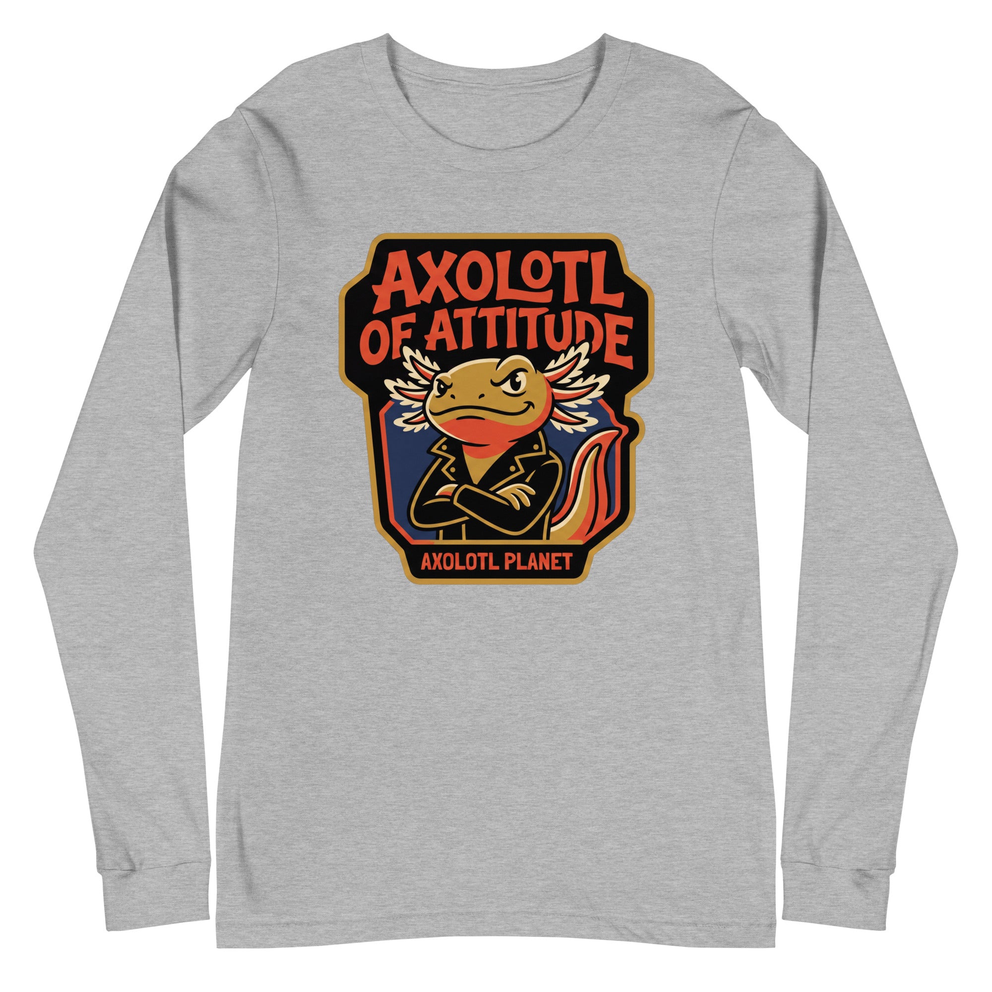 Axolotl of Attitude axolotl Long Sleeve Tee mockup