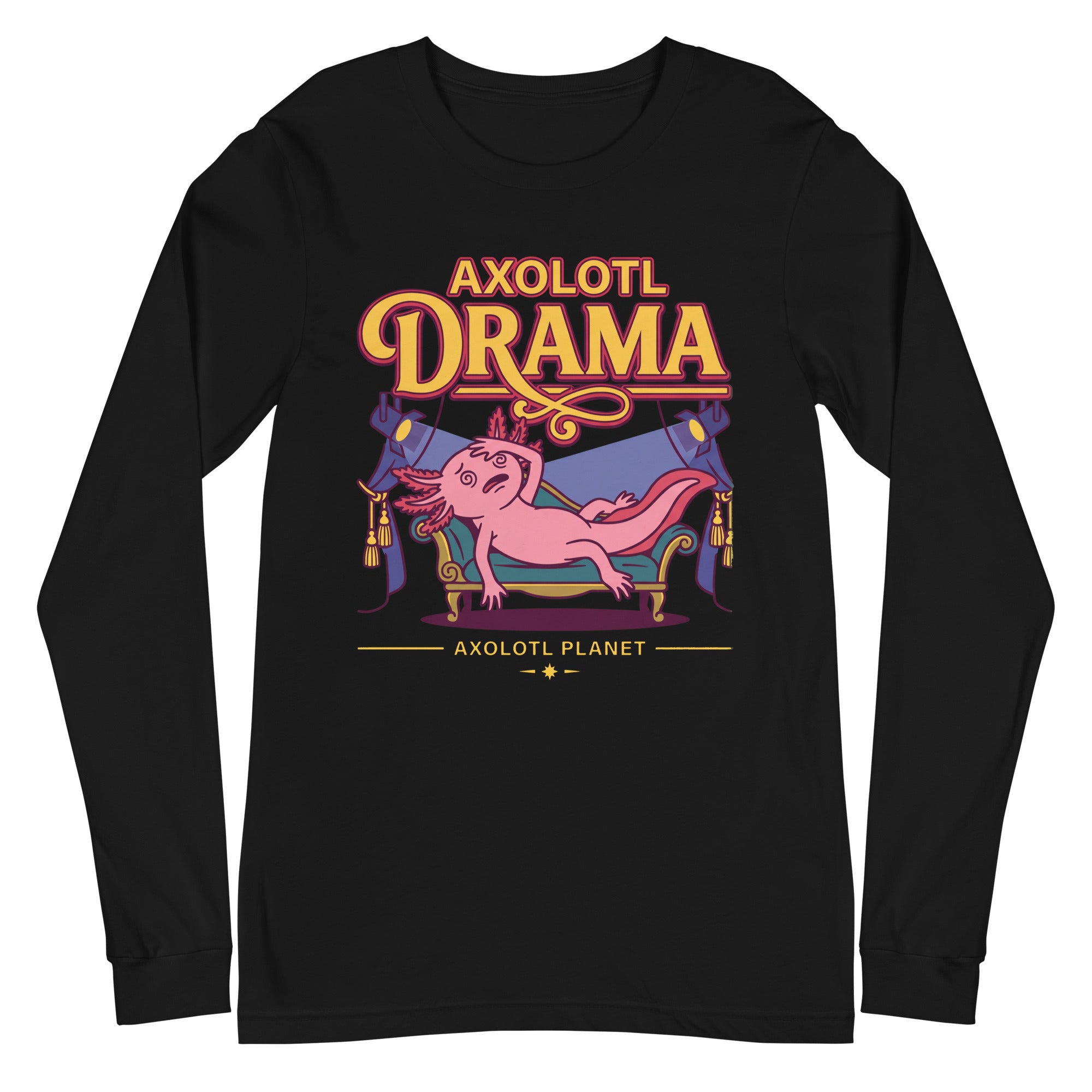 Axolotl Drama axolotl Long Sleeve Tee mockup
