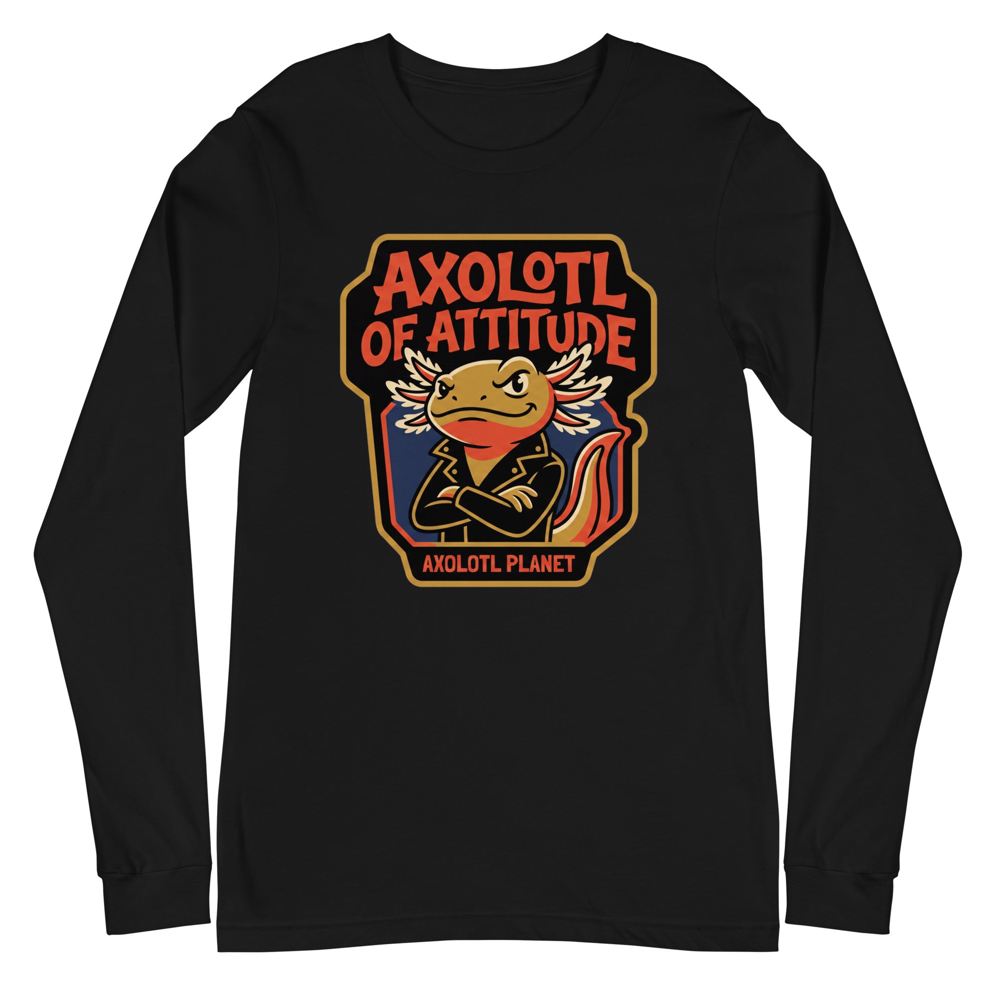 Axolotl of Attitude axolotl Long Sleeve Tee mockup