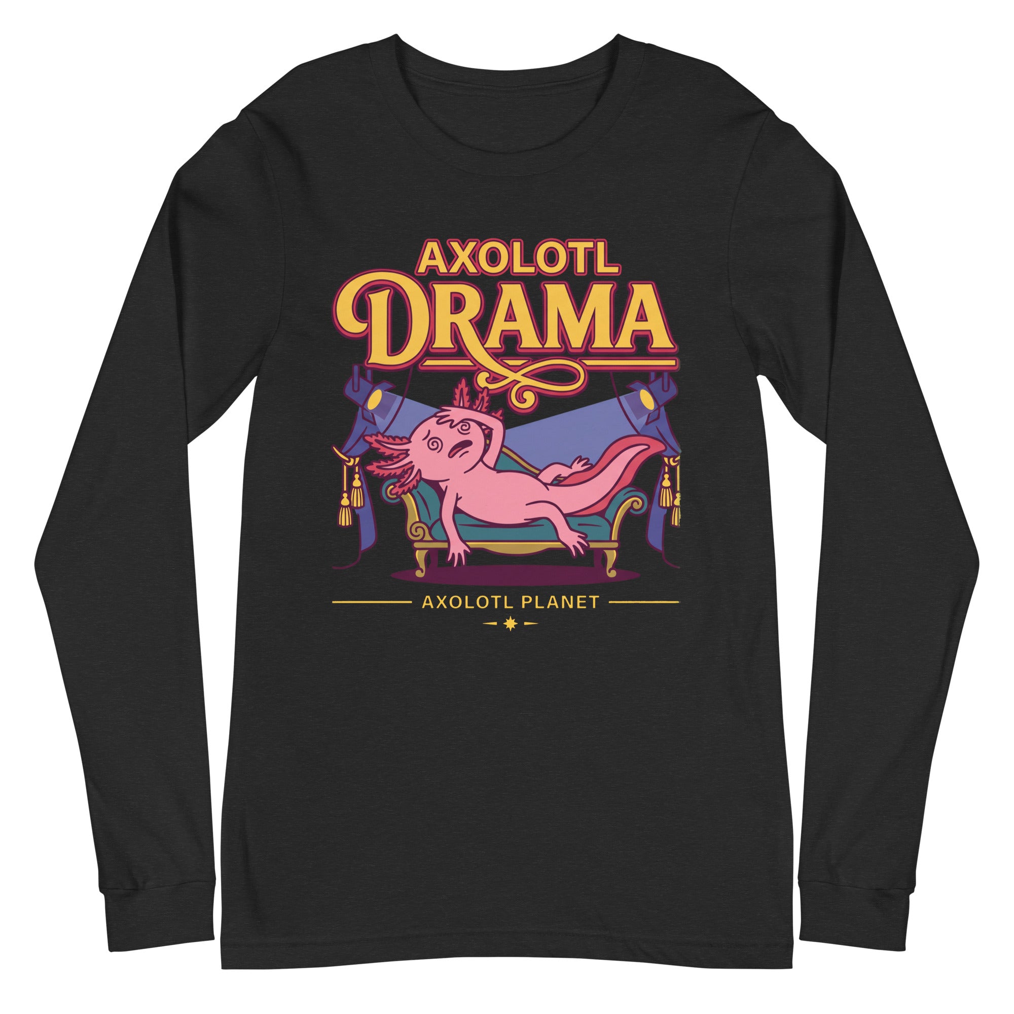 Axolotl Drama axolotl Long Sleeve Tee mockup