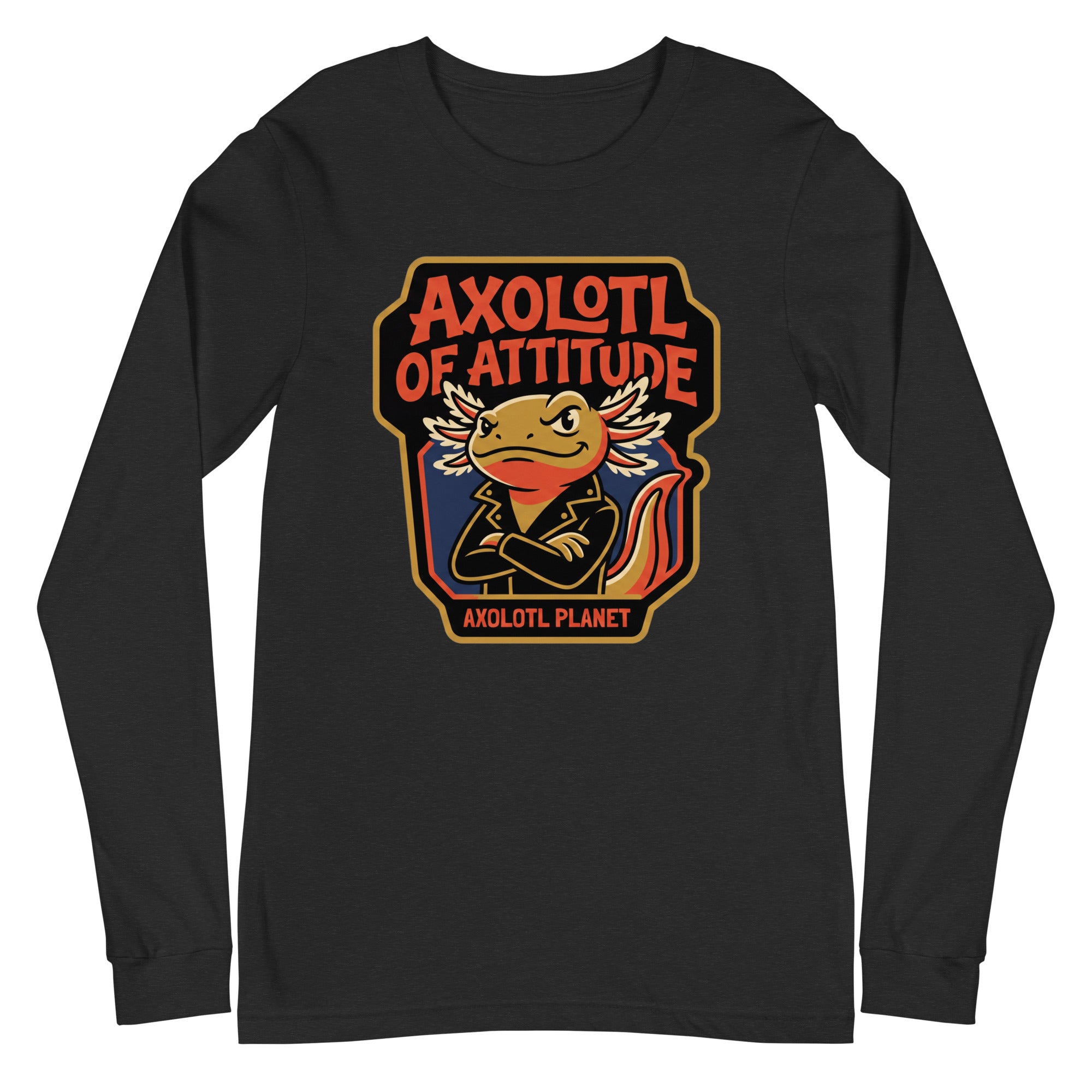 Axolotl of Attitude axolotl Long Sleeve Tee mockup