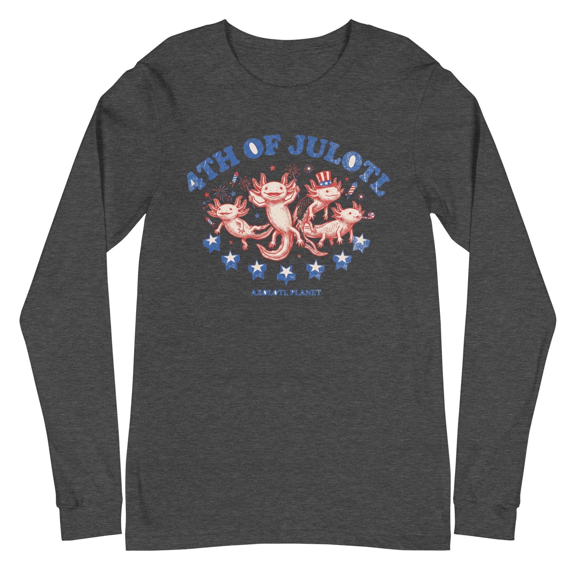 4th of Julotl Parade axolotl Long Sleeve Tee mockup