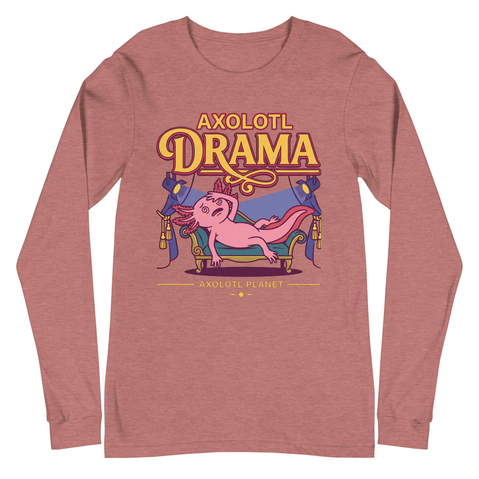 Axolotl Drama axolotl Long Sleeve Tee mockup