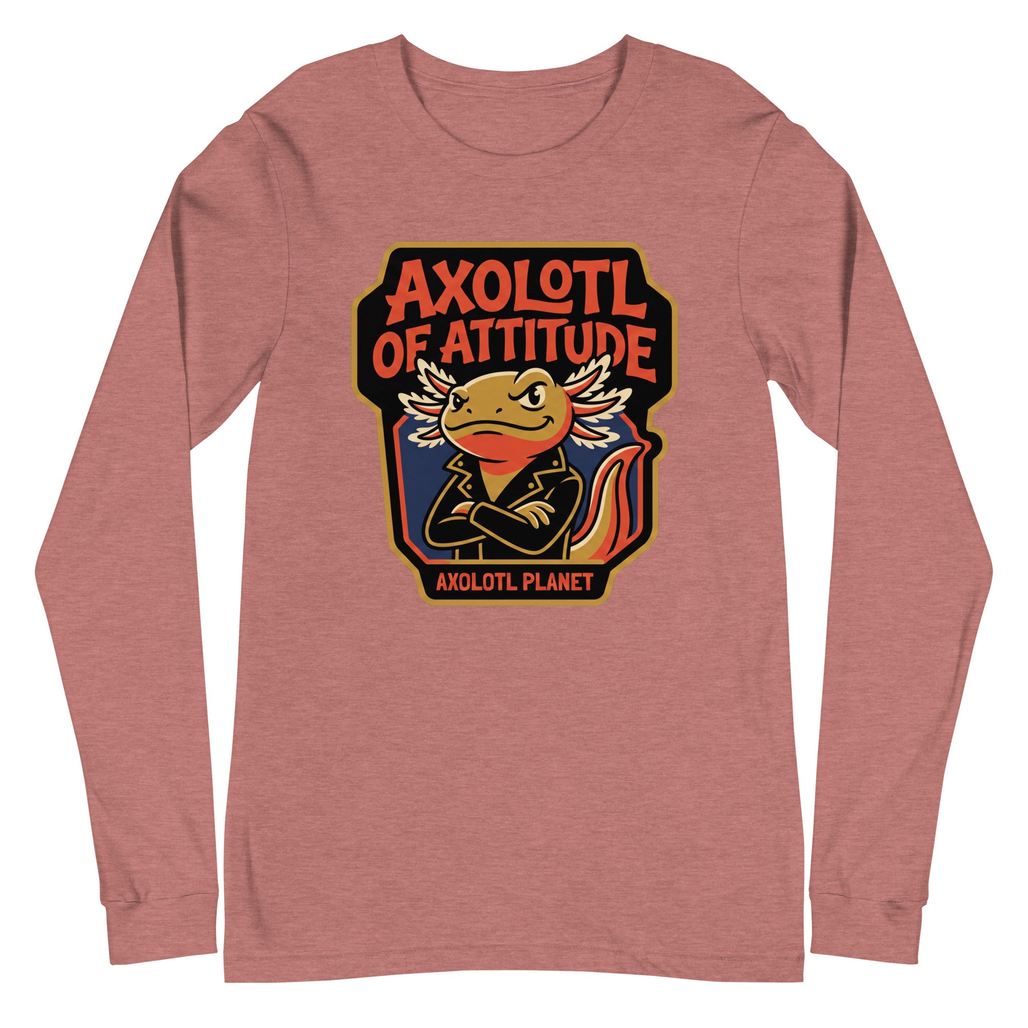 Axolotl of Attitude axolotl Long Sleeve Tee mockup