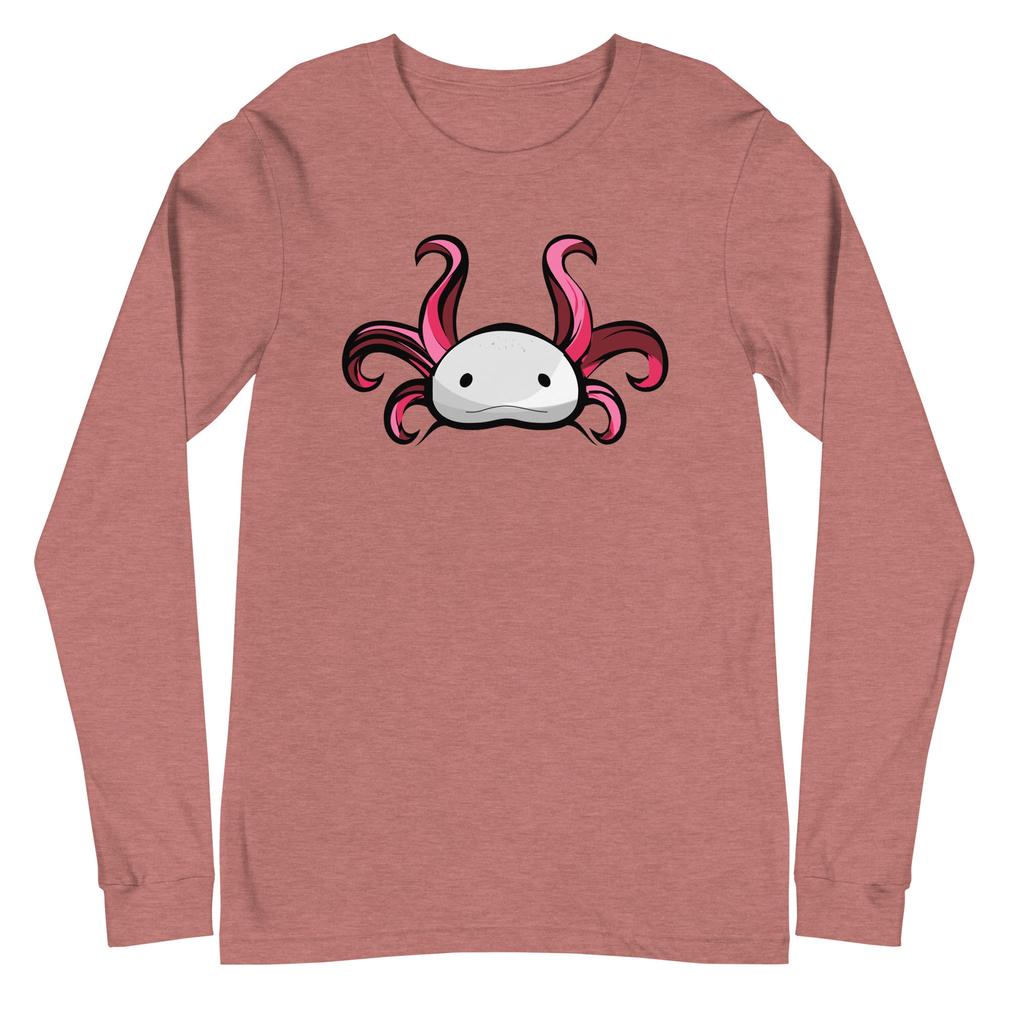 Axolotl Planet Logo Mark axolotl Long Sleeve Tee mockup