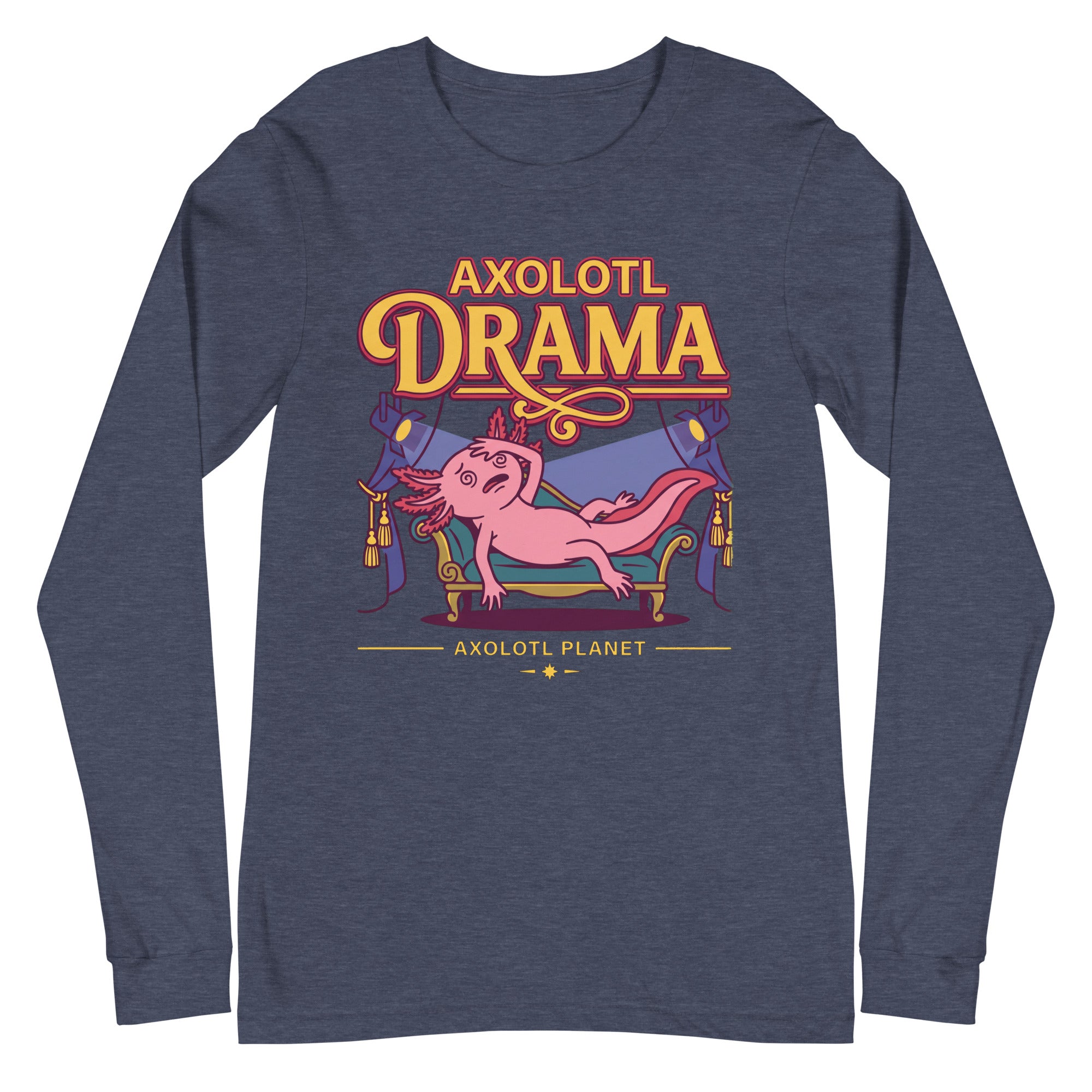 Axolotl Drama axolotl Long Sleeve Tee mockup