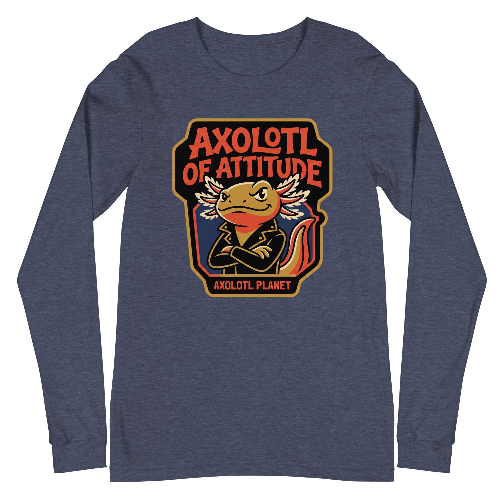 Axolotl of Attitude axolotl Long Sleeve Tee mockup