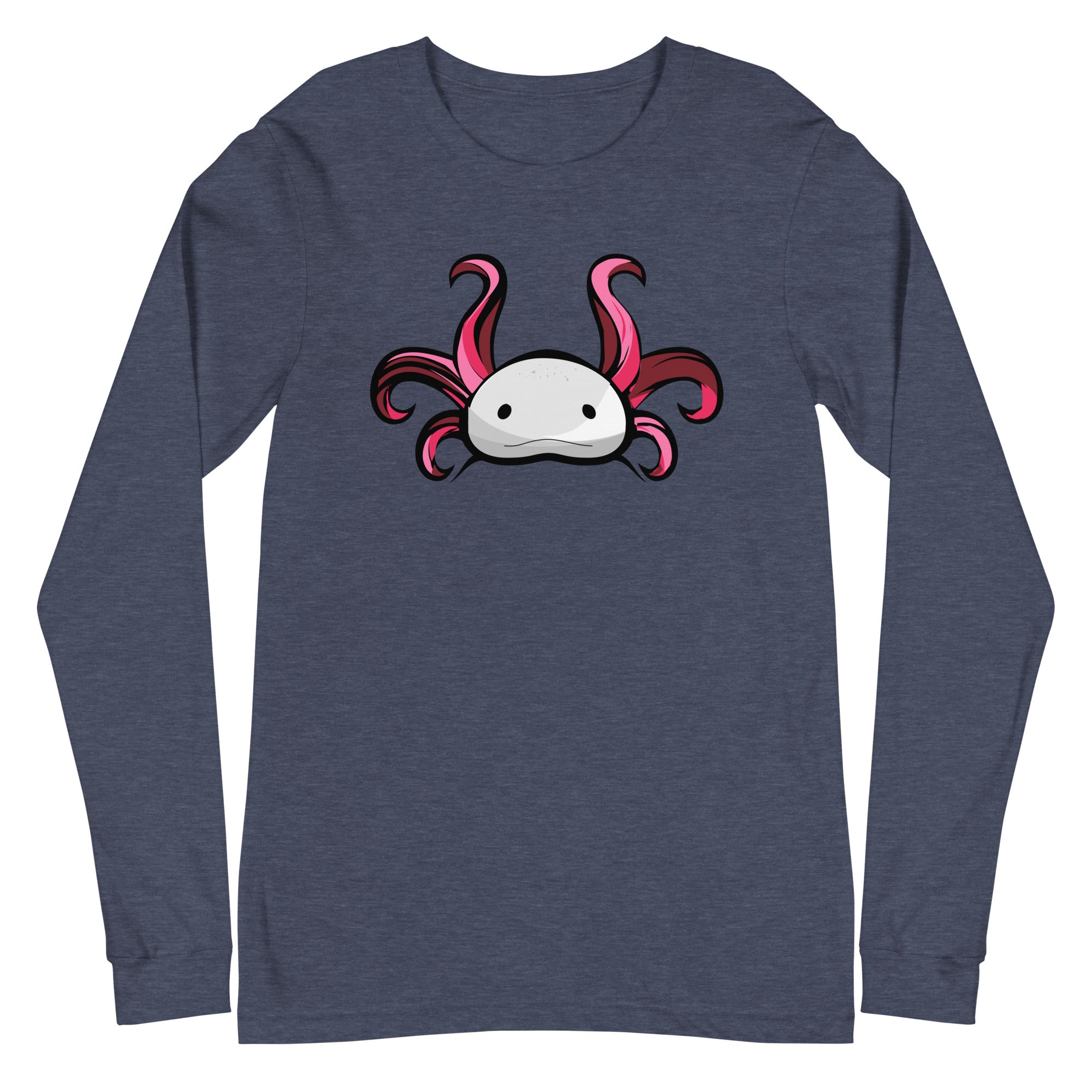 Axolotl Planet Logo Mark axolotl Long Sleeve Tee mockup