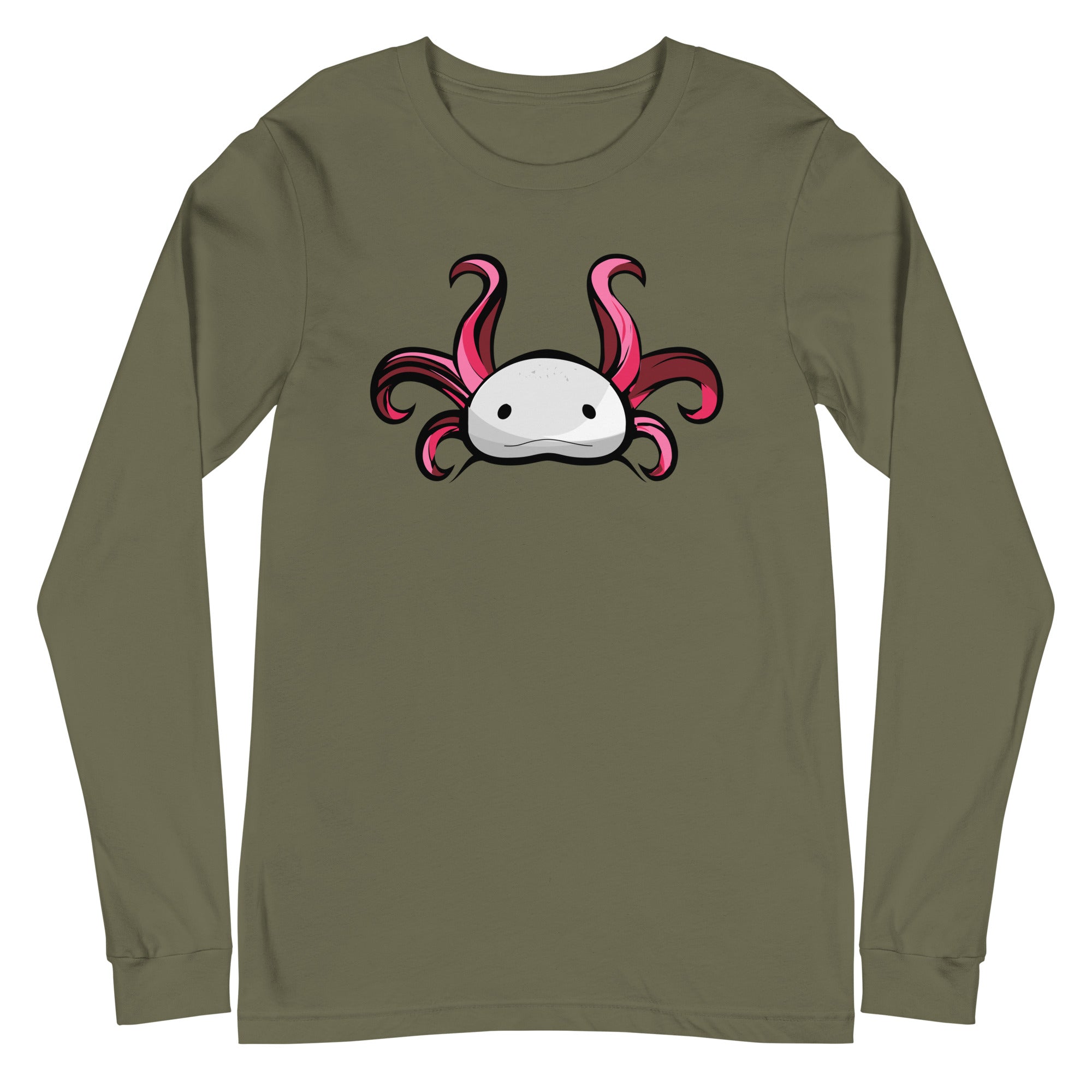 Axolotl Planet Logo Mark axolotl Long Sleeve Tee mockup