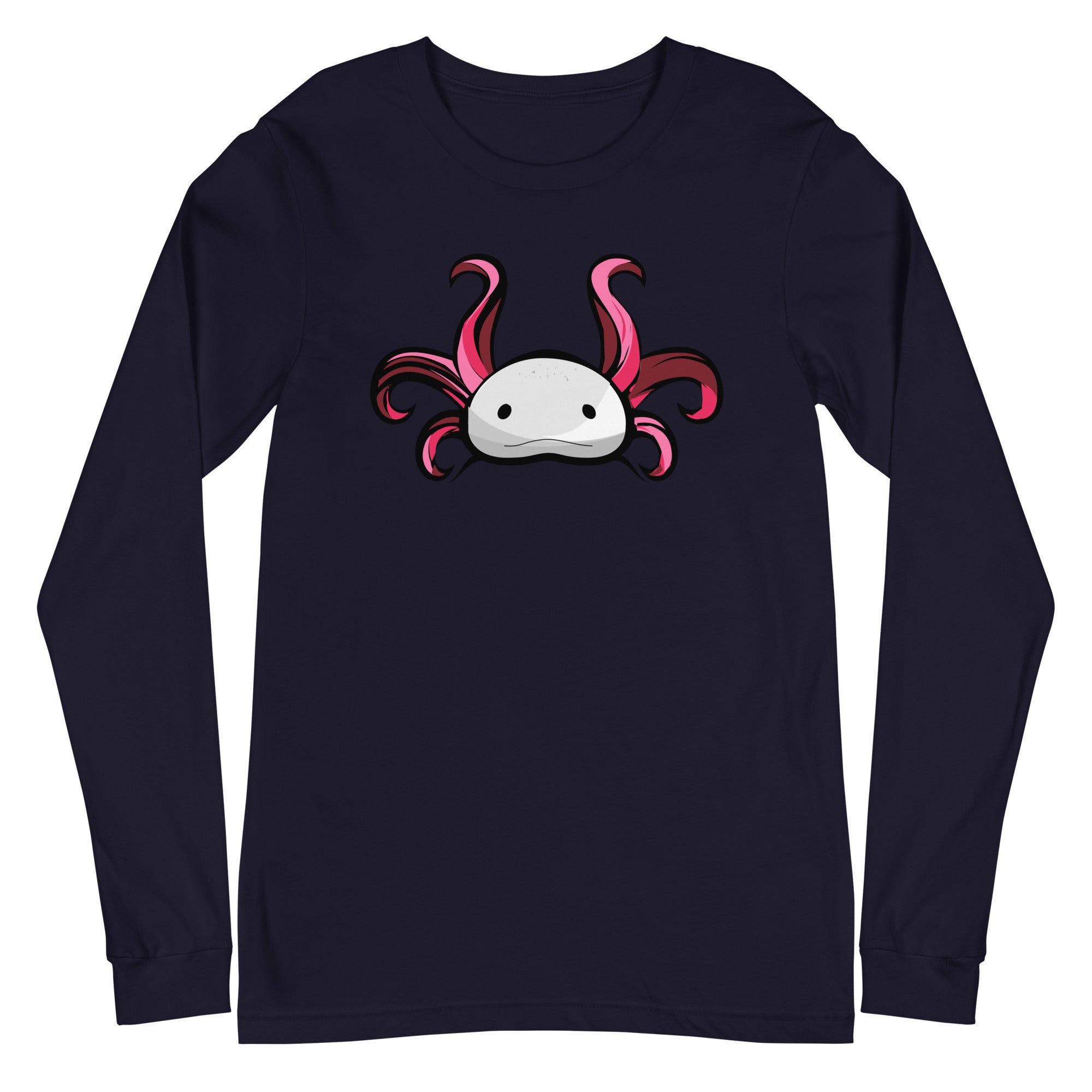 Axolotl Planet Logo Mark axolotl Long Sleeve Tee mockup