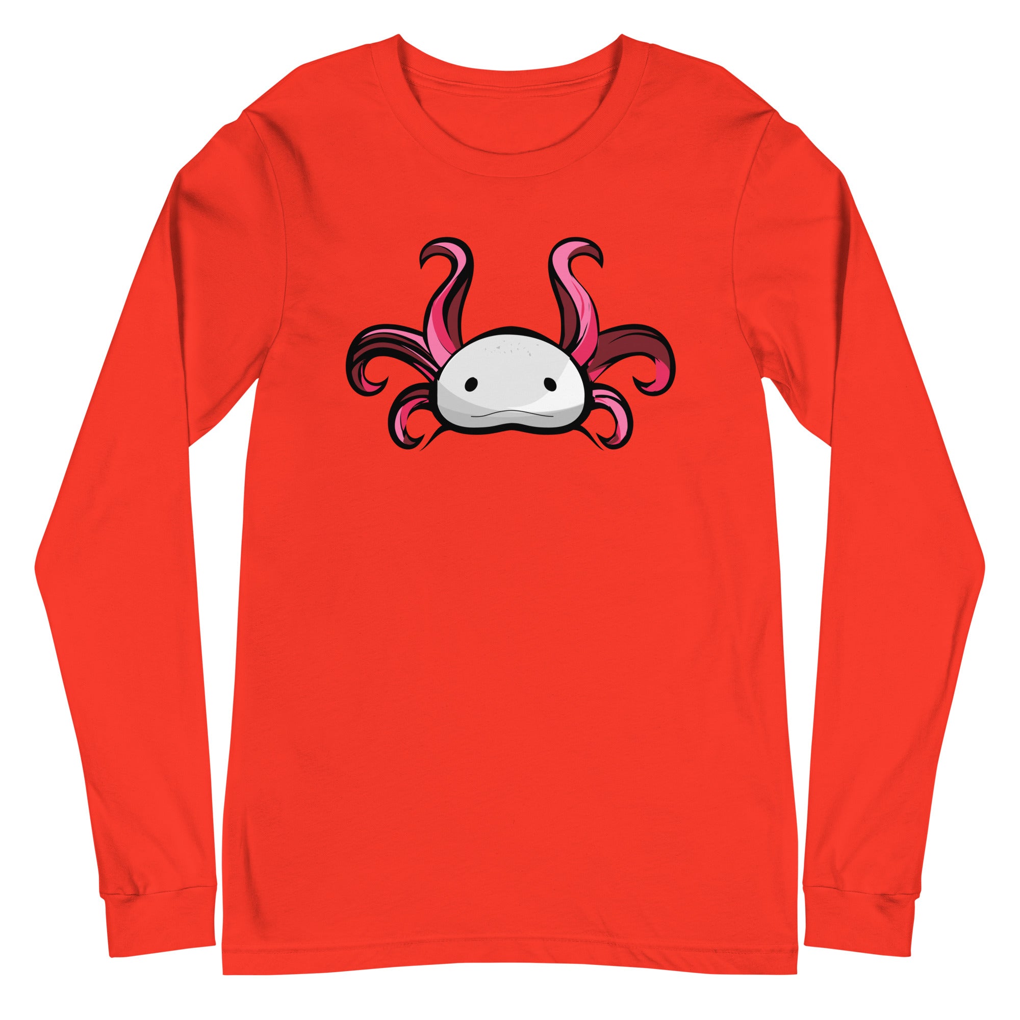 Axolotl Planet Logo Mark axolotl Long Sleeve Tee mockup