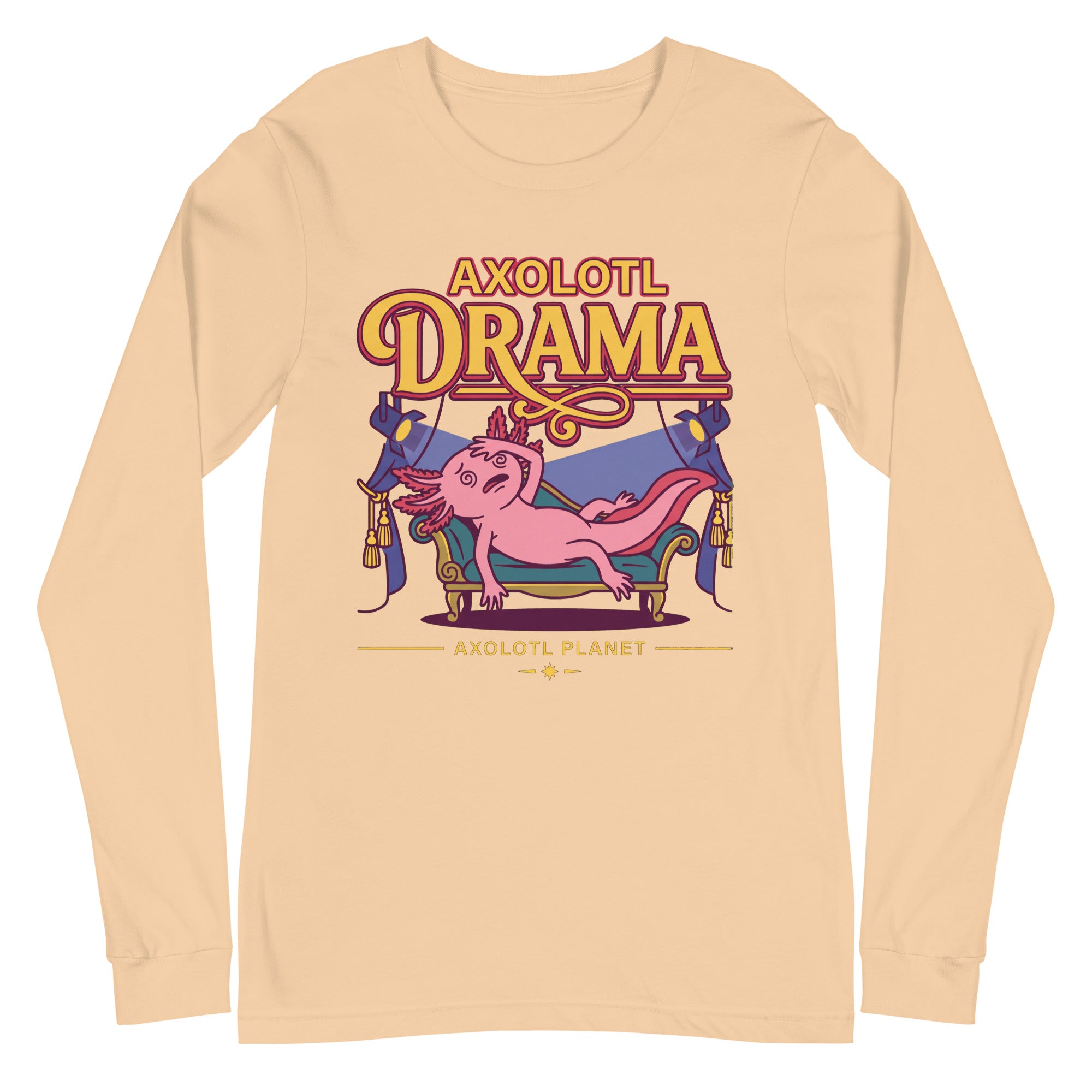 Axolotl Drama axolotl Long Sleeve Tee mockup