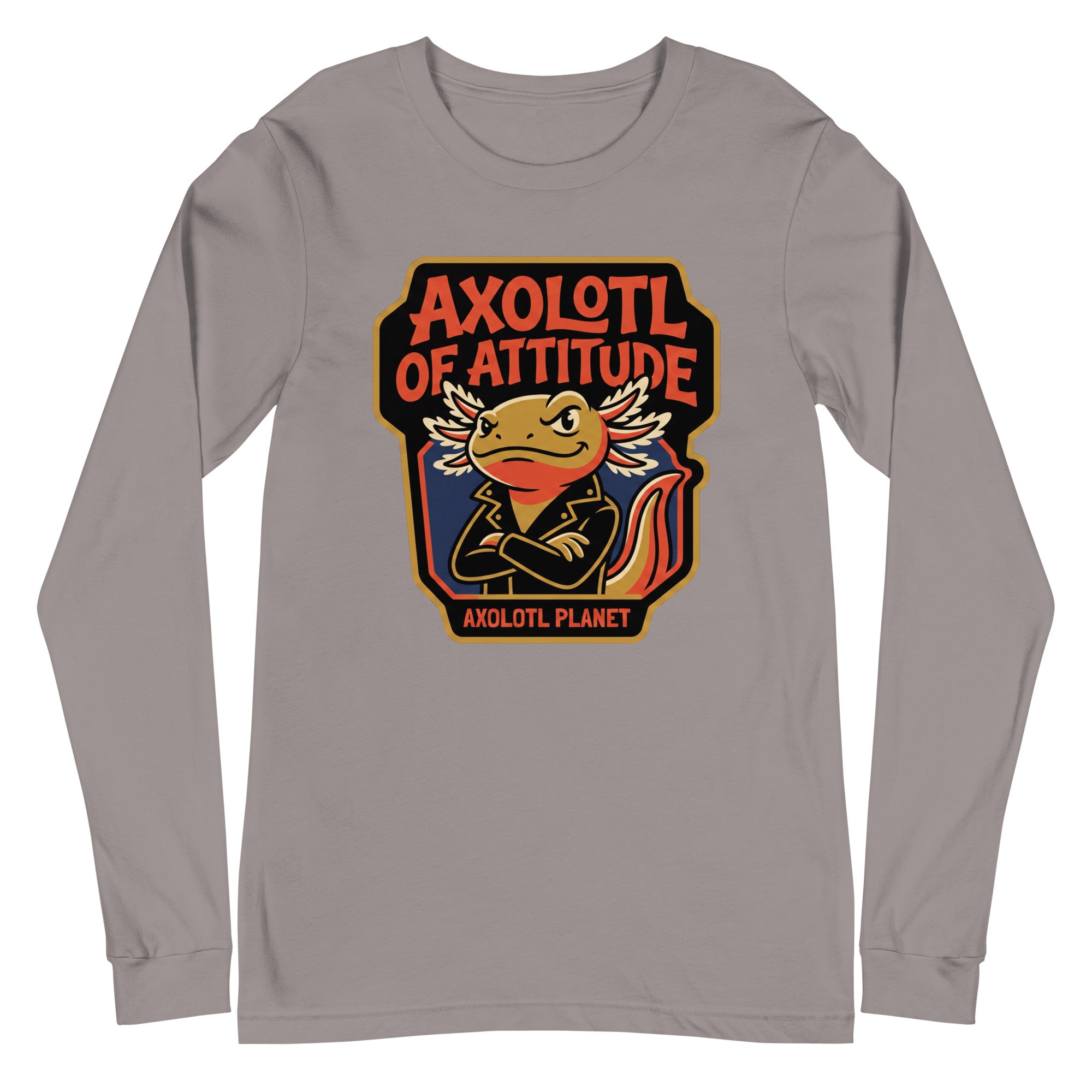 Axolotl of Attitude axolotl Long Sleeve Tee mockup