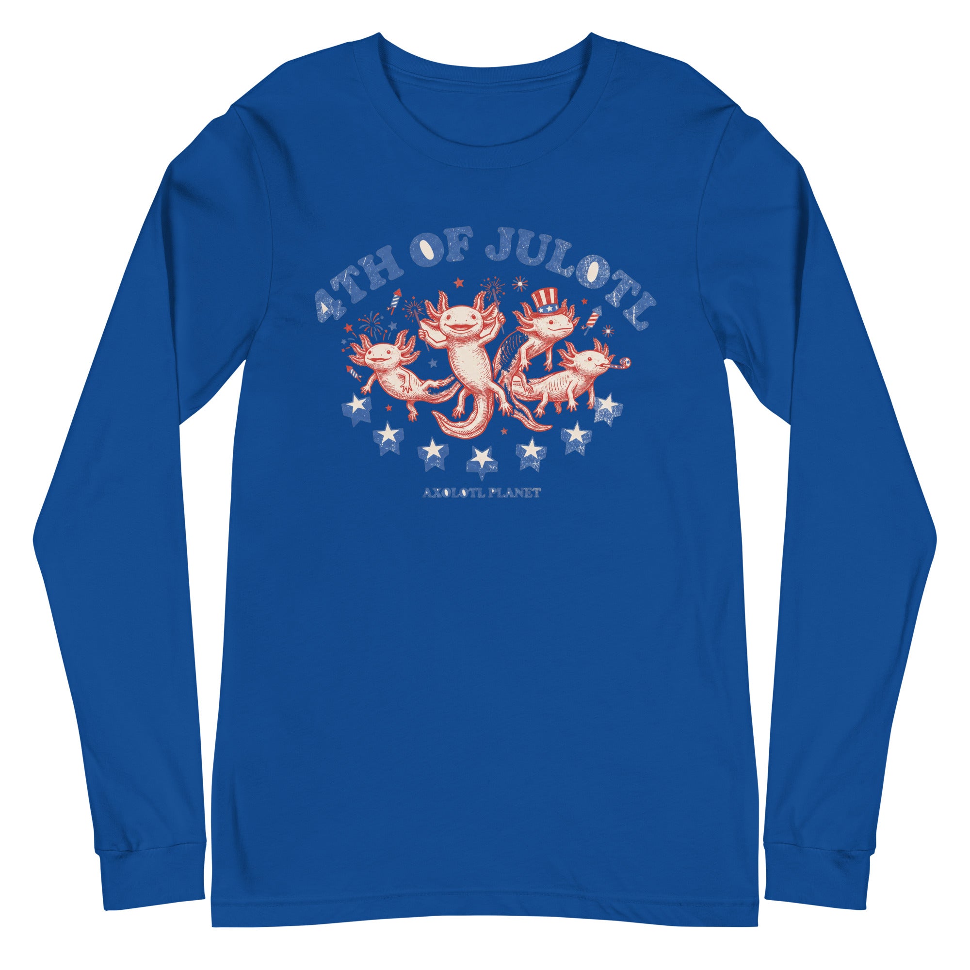 4th of Julotl Parade axolotl Long Sleeve Tee mockup